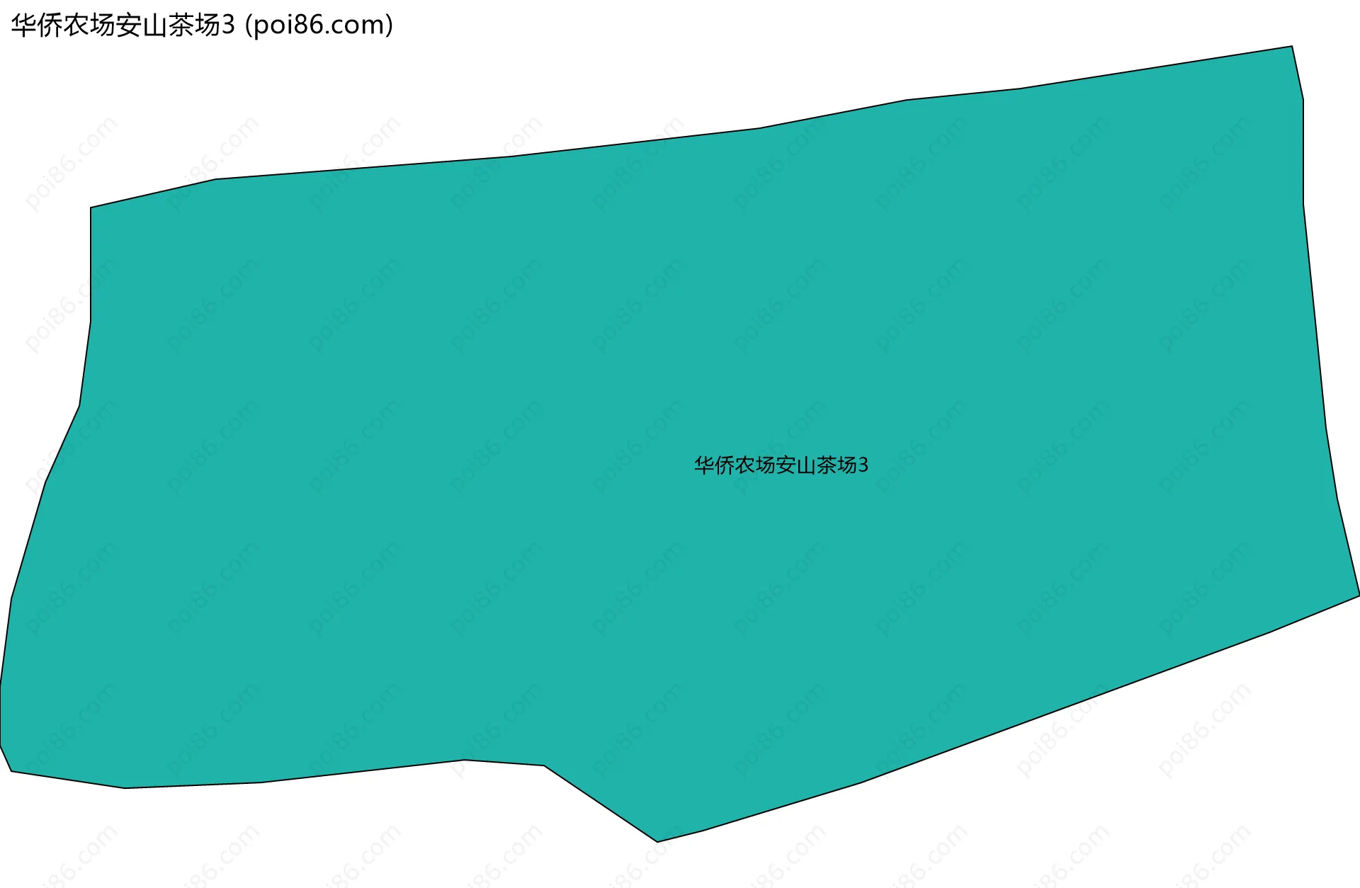 华侨农场安山茶场3边界地图