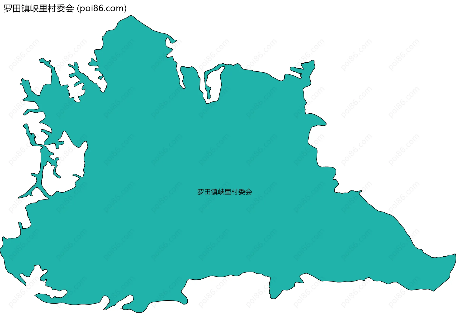 罗田镇峡里村委会边界地图