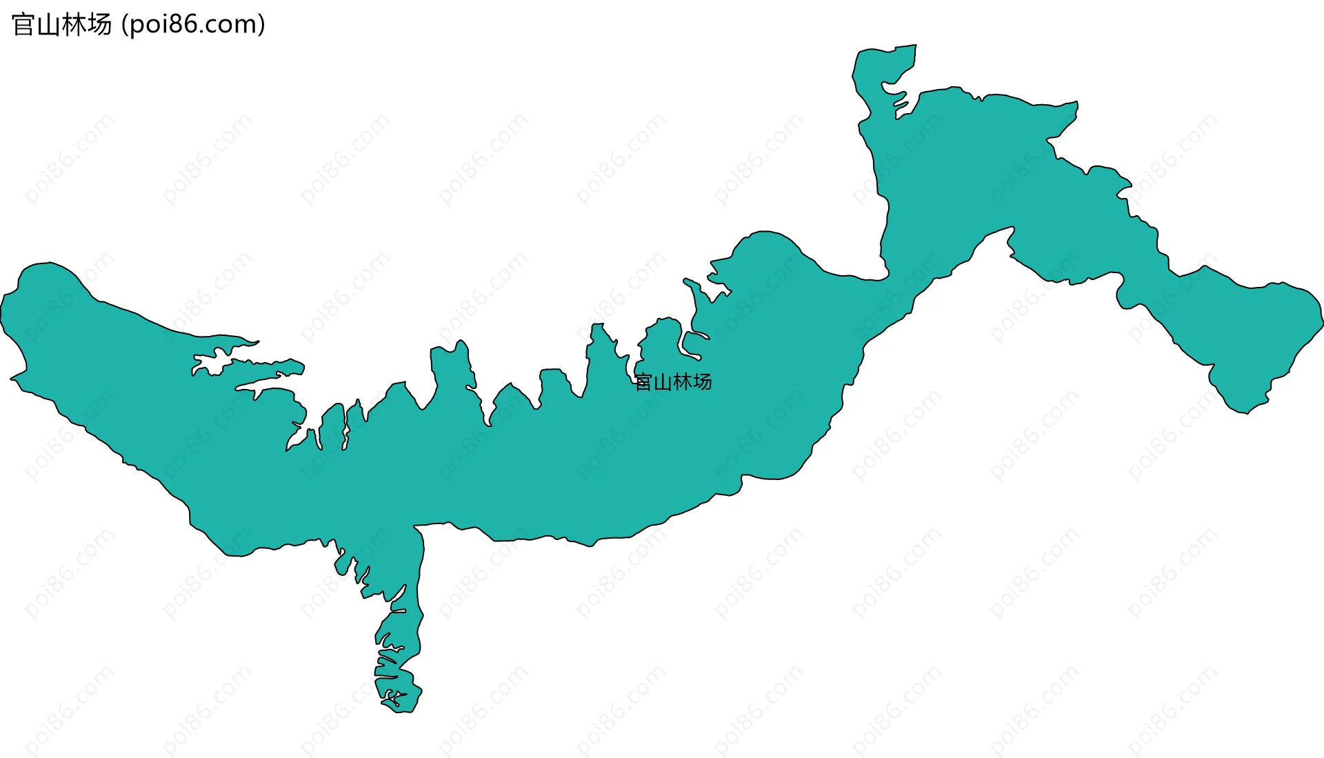 官山林场边界地图
