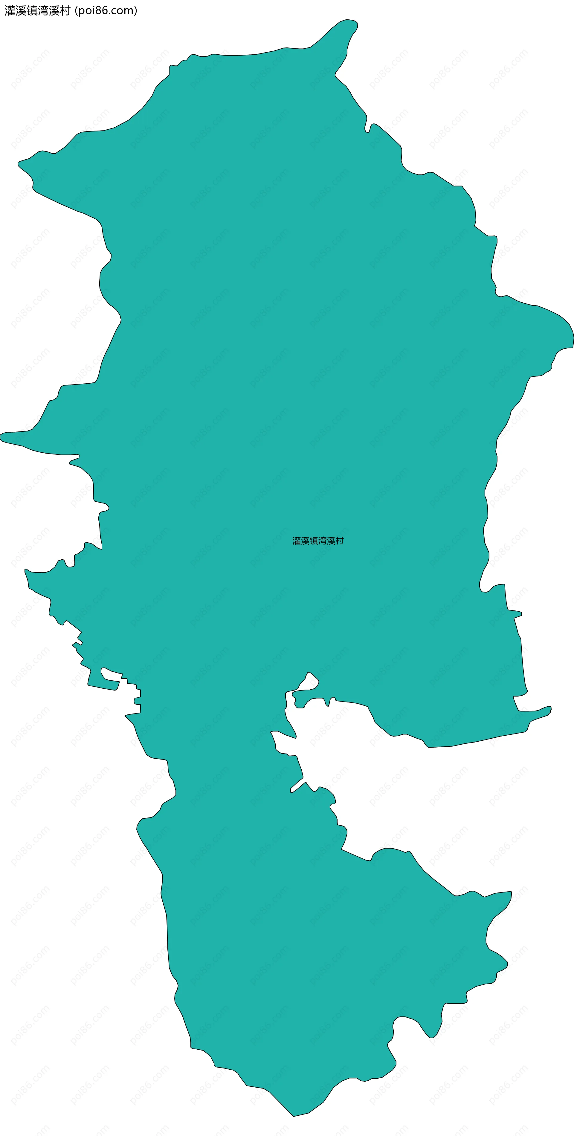 灌溪镇湾溪村边界地图