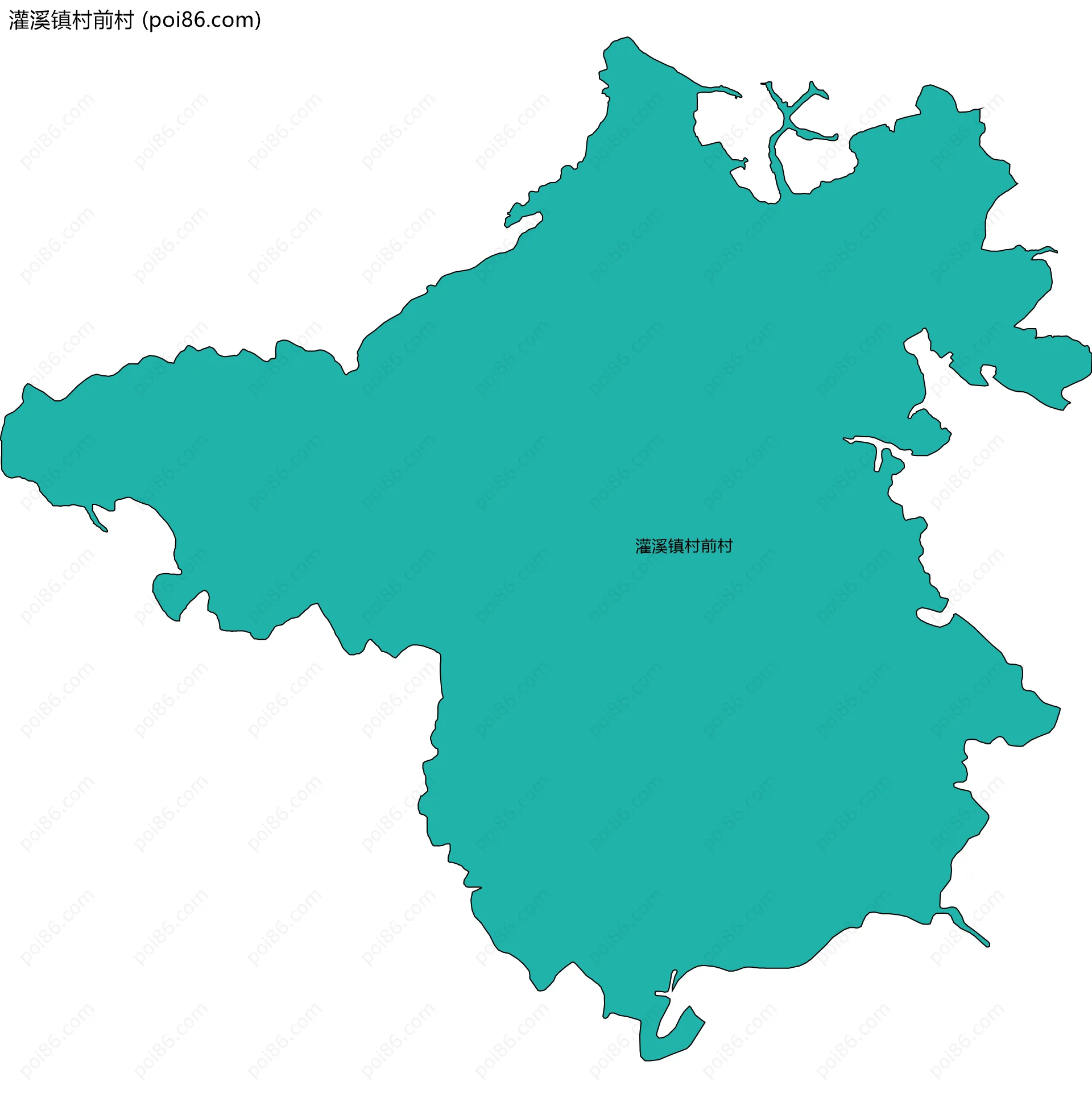 灌溪镇村前村边界地图