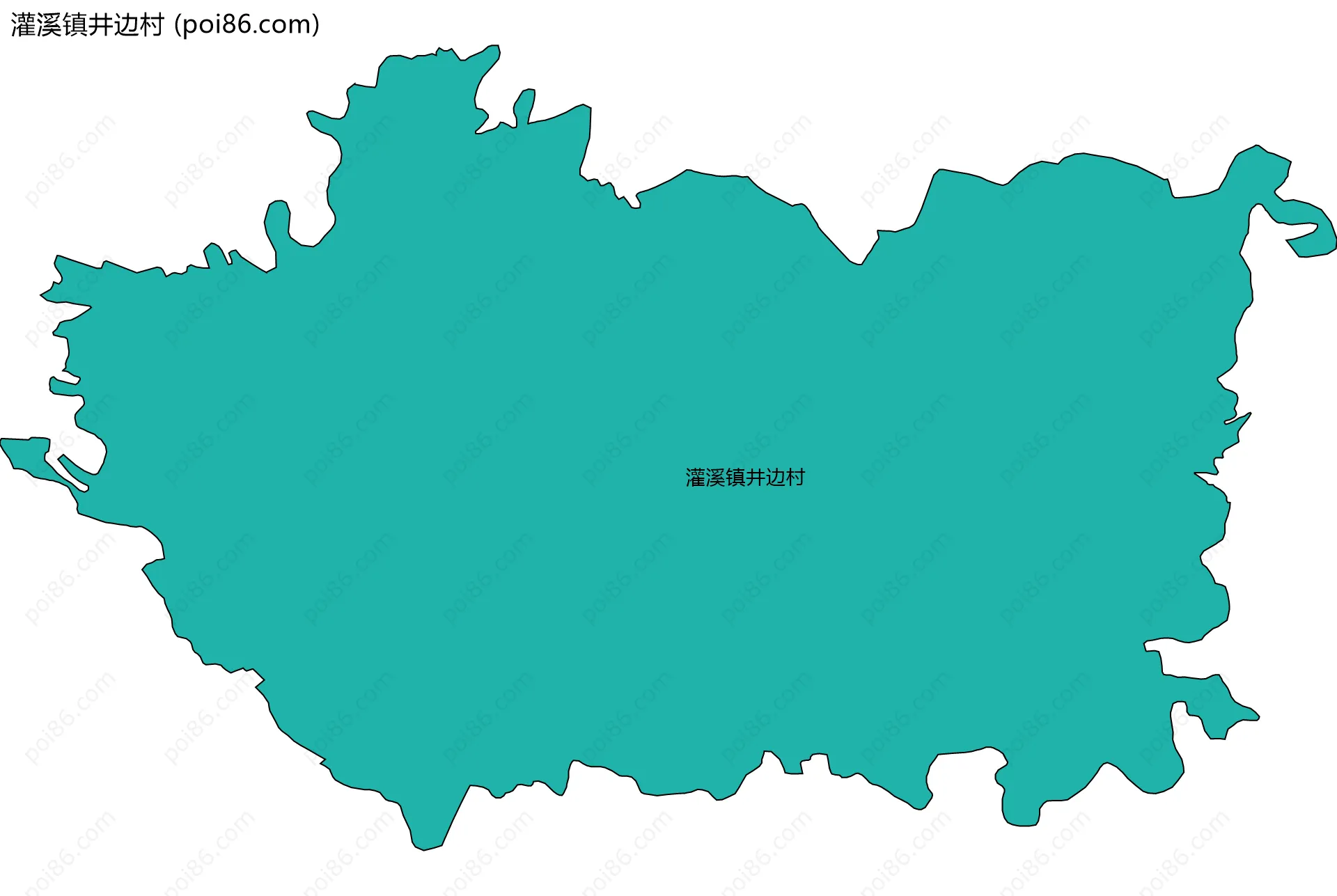 灌溪镇井边村边界地图