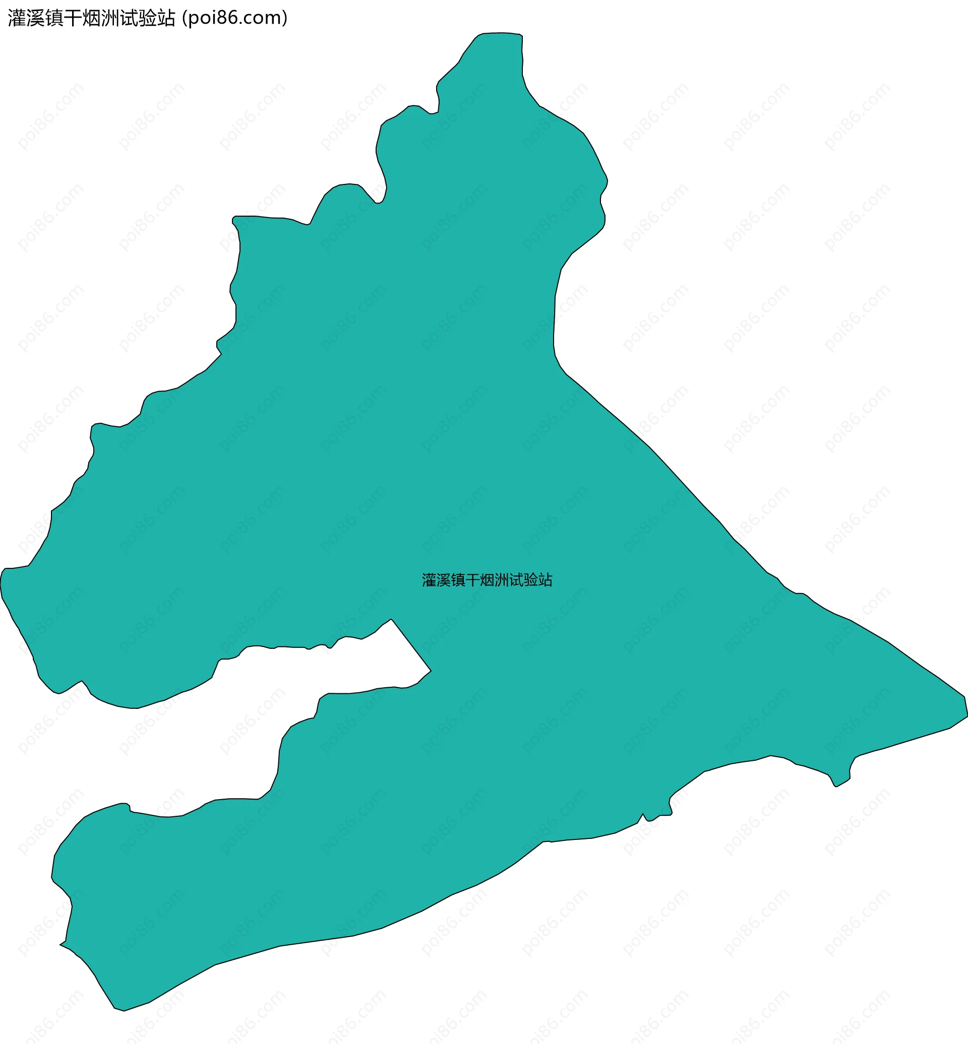 灌溪镇干烟洲试验站边界地图