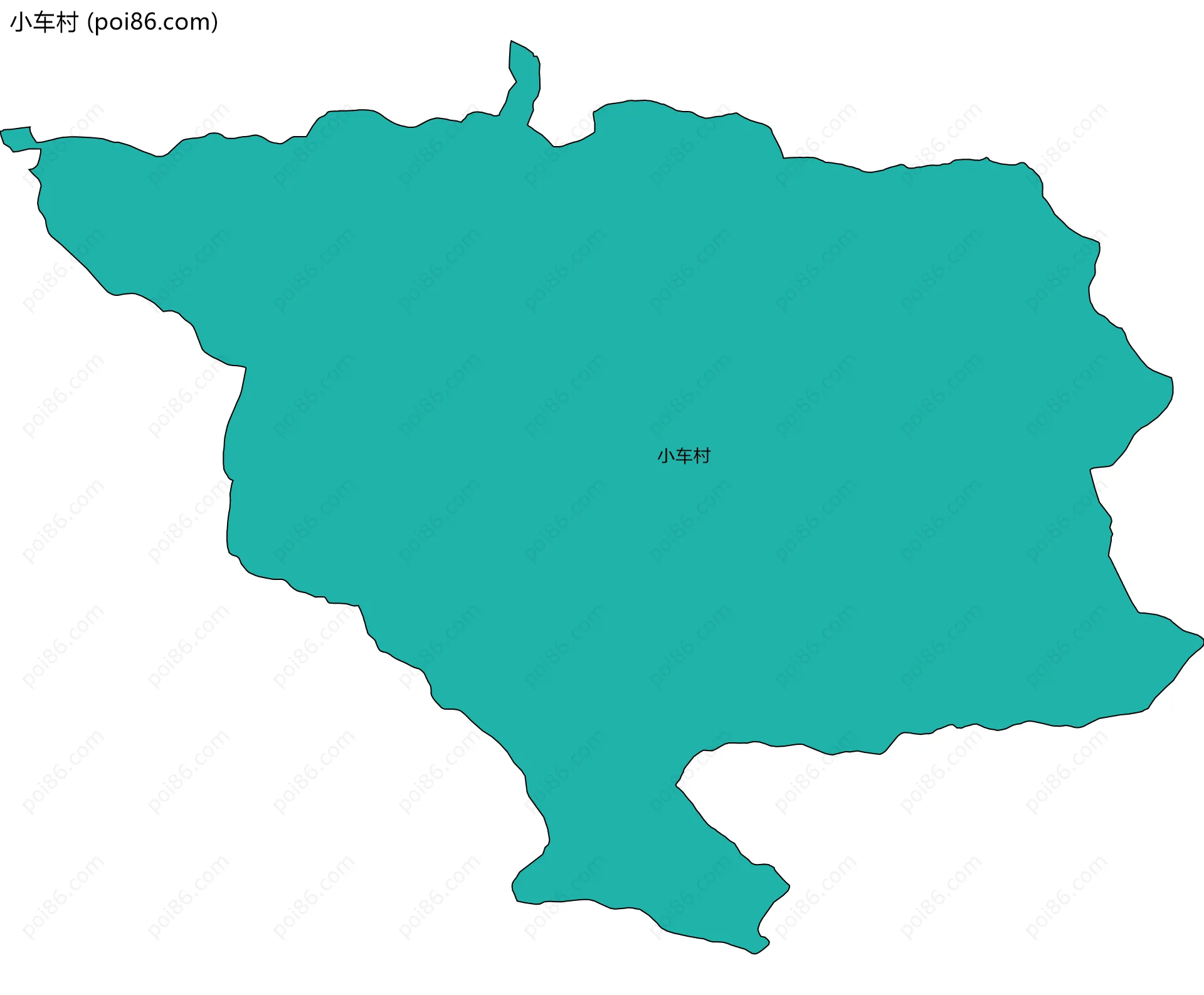 小车村边界地图