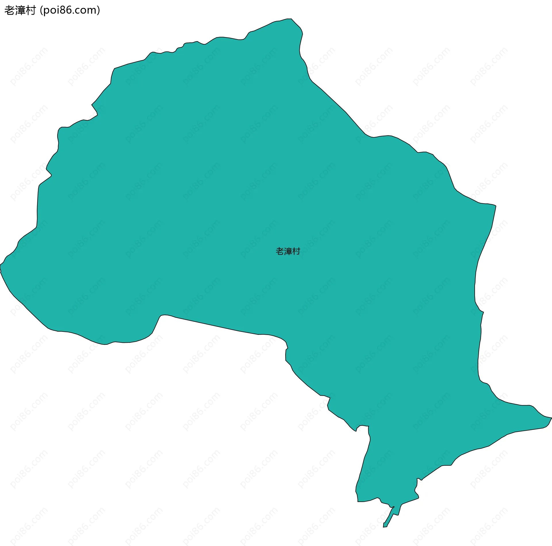 老漳村边界地图