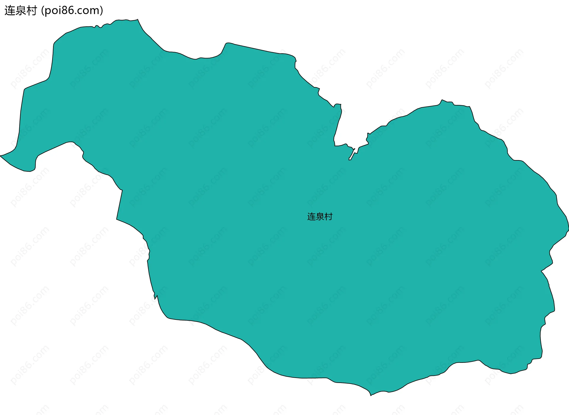 连泉村边界地图