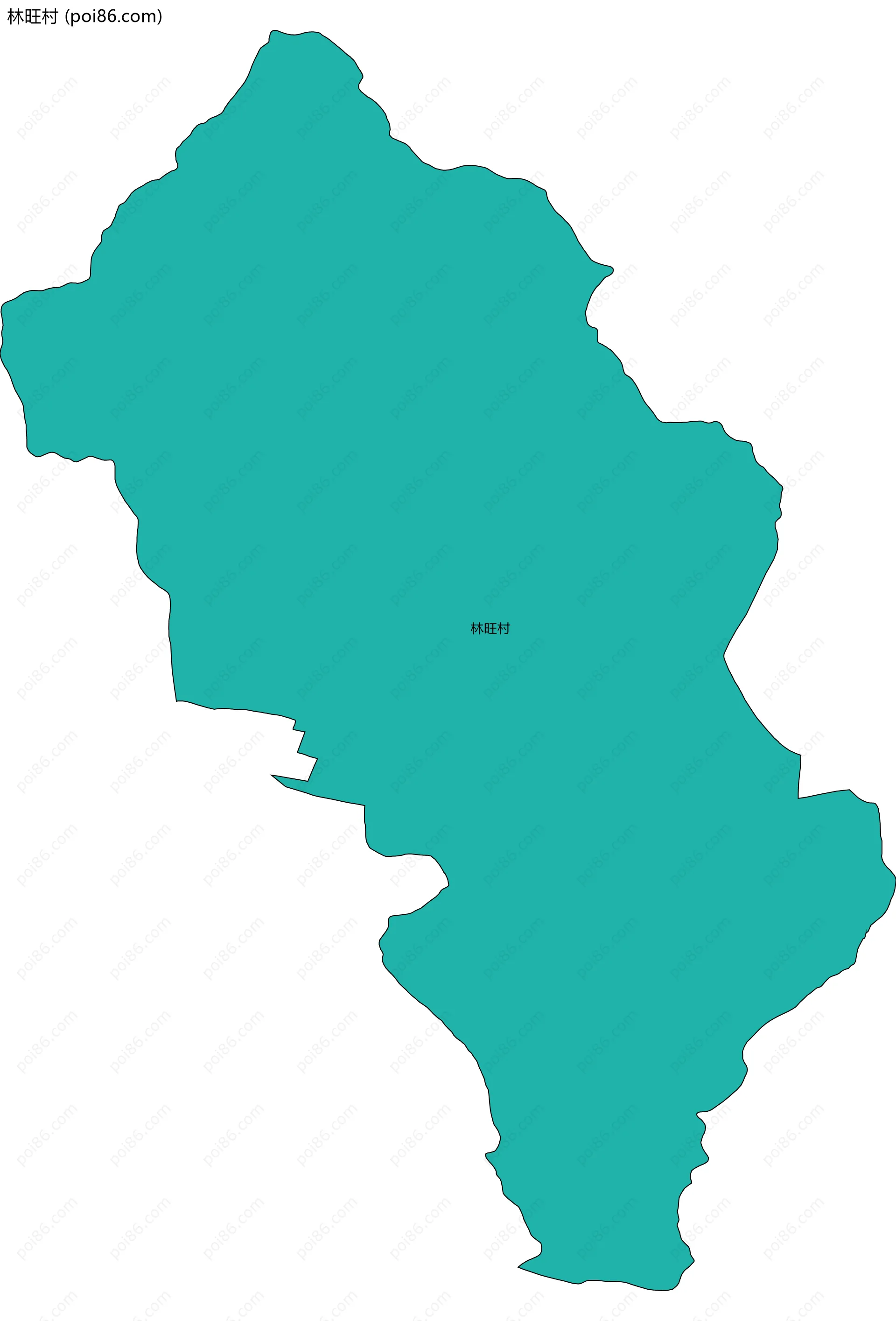 林旺村边界地图