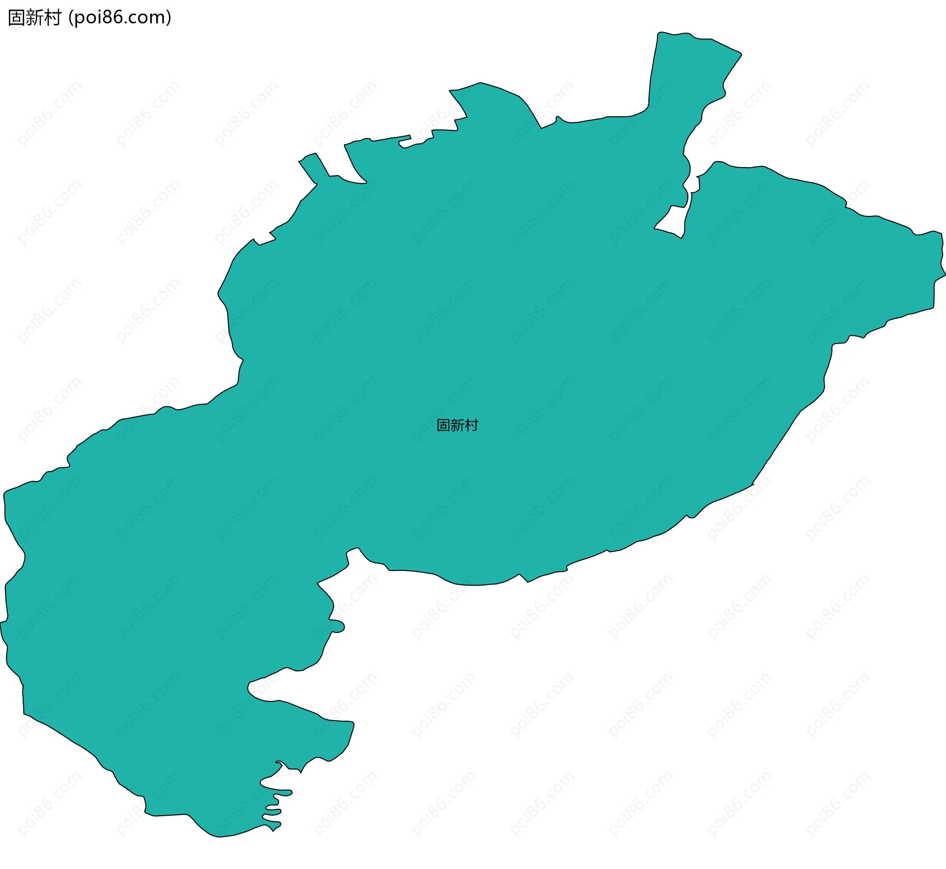 固新村边界地图