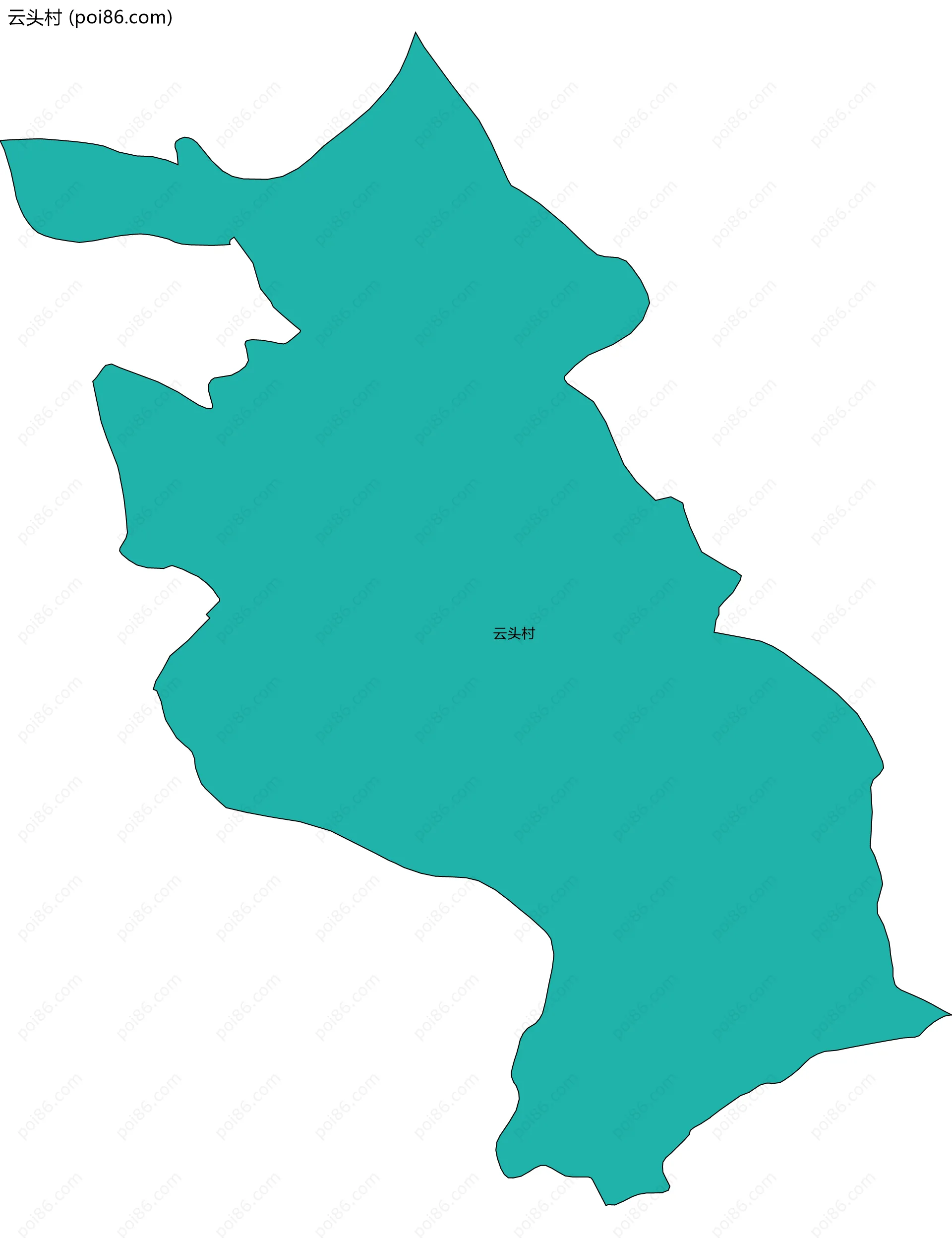 云头村边界地图