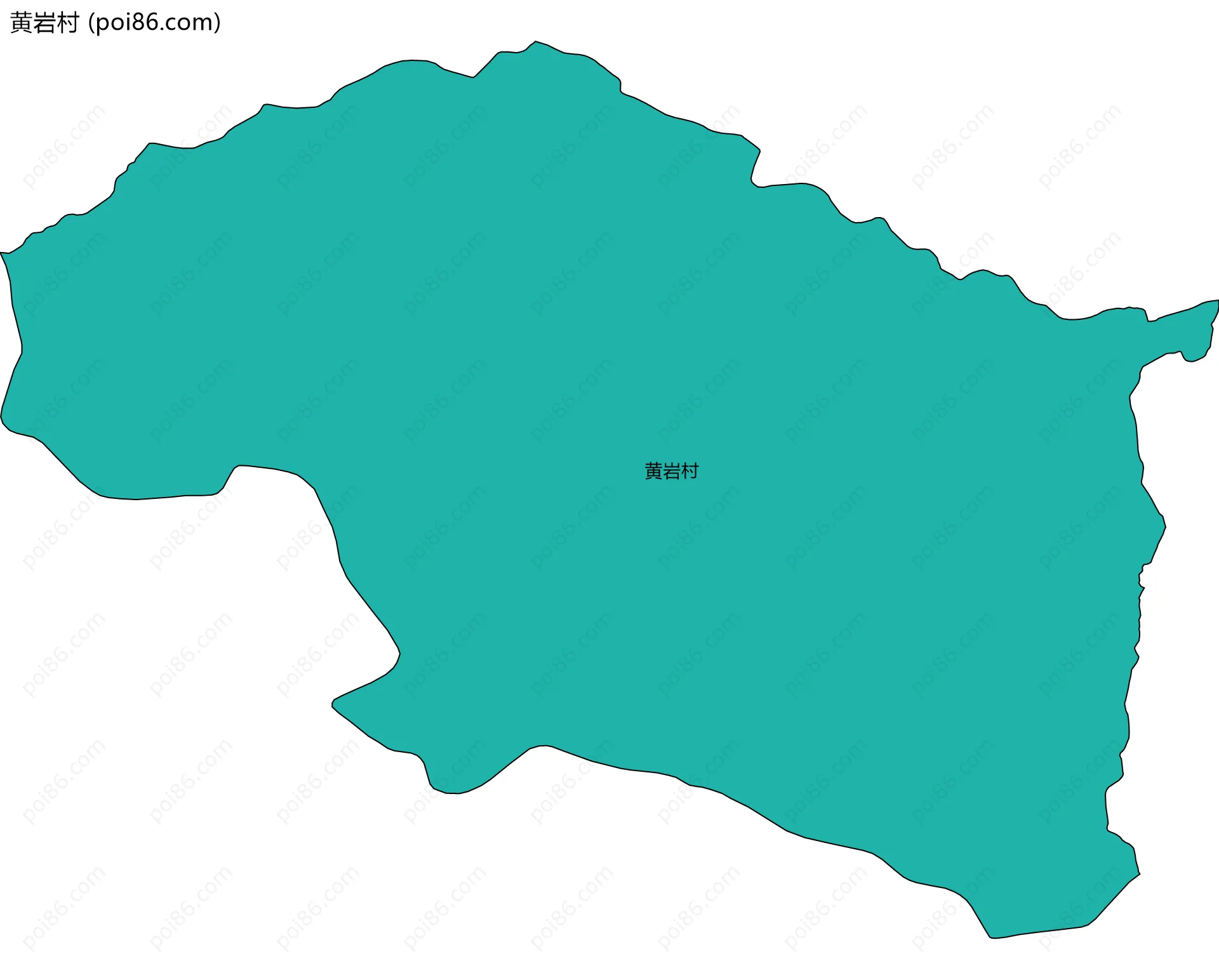 黄岩村边界地图