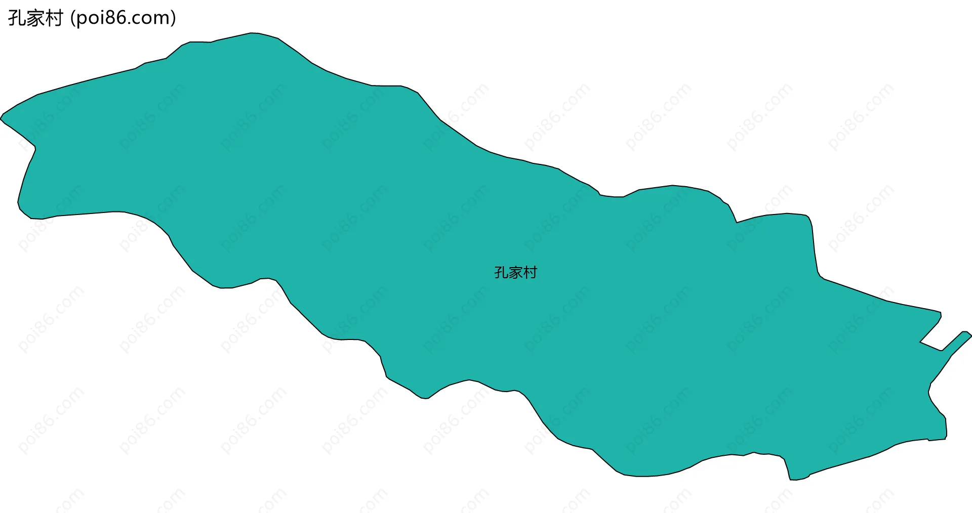 孔家村边界地图