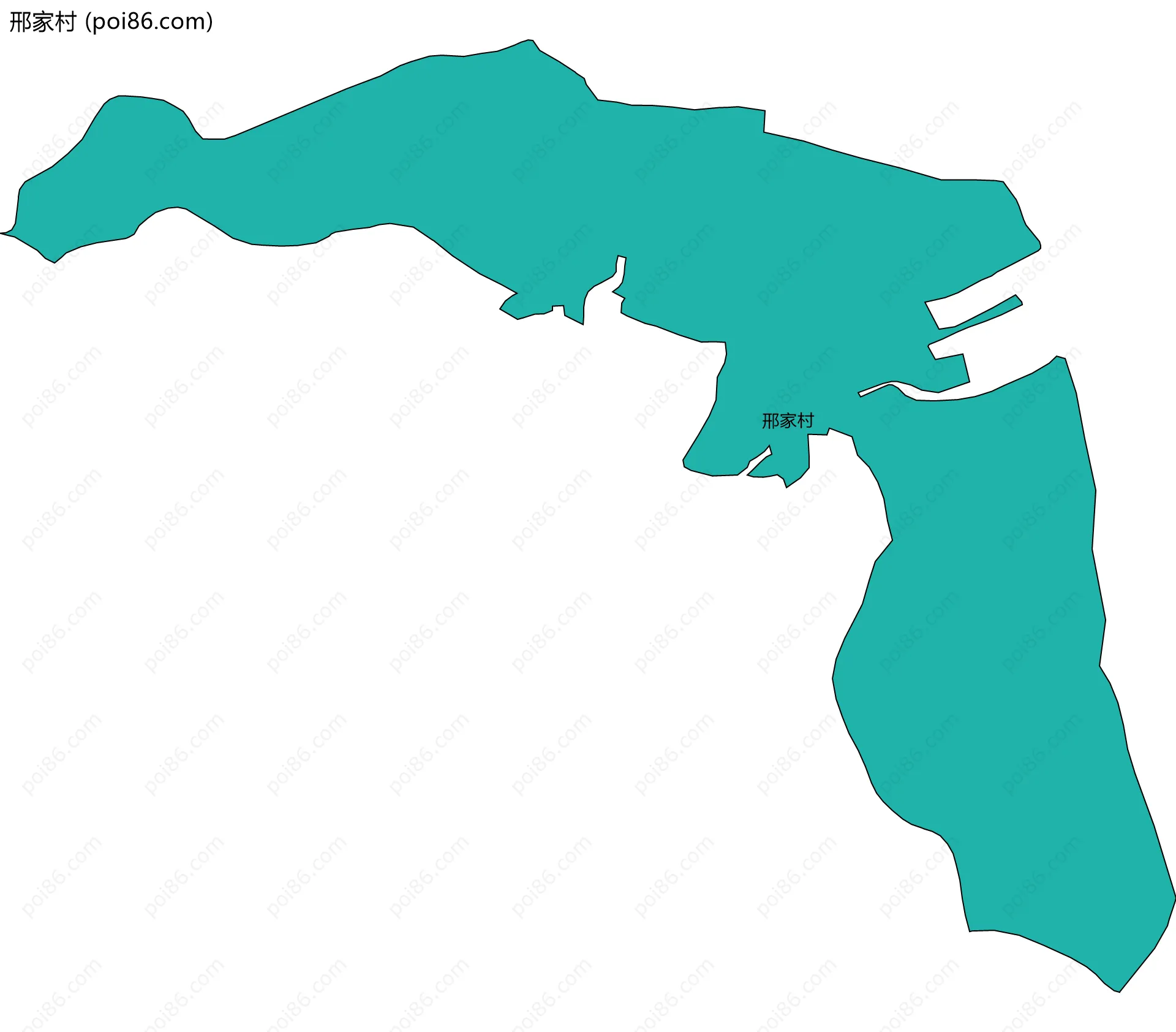 邢家村边界地图