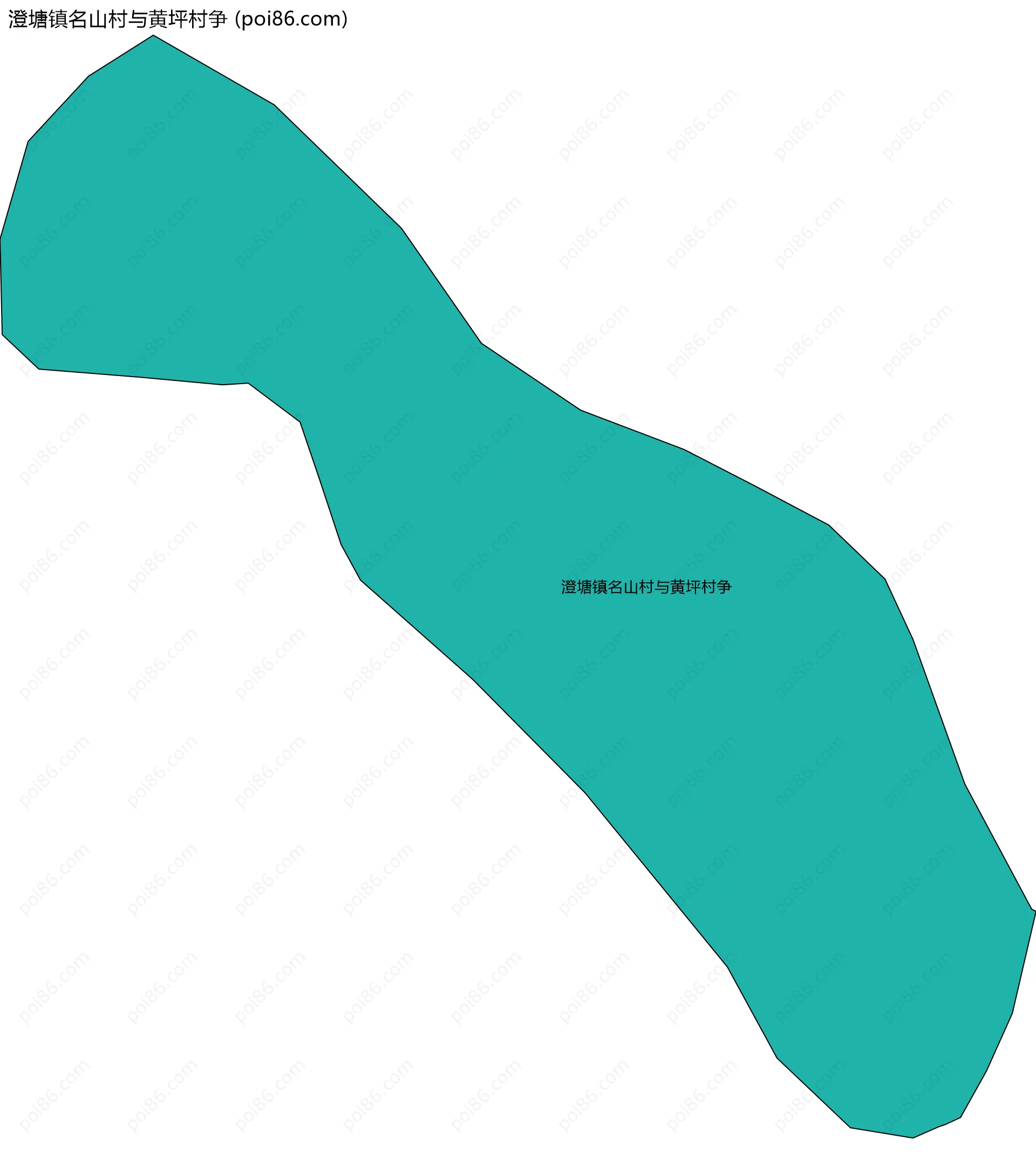 澄塘镇名山村与黄坪村争边界地图