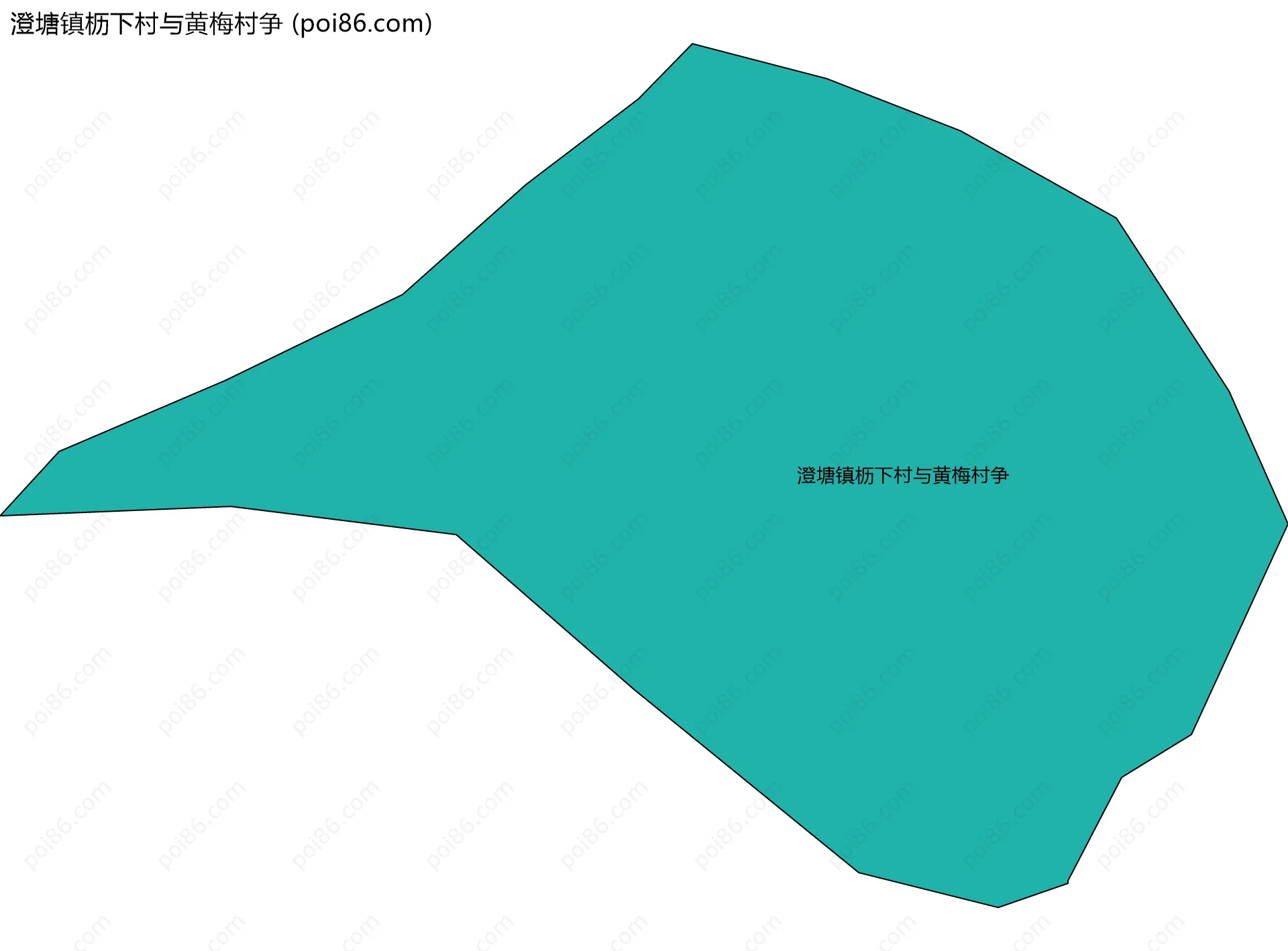 澄塘镇枥下村与黄梅村争边界地图