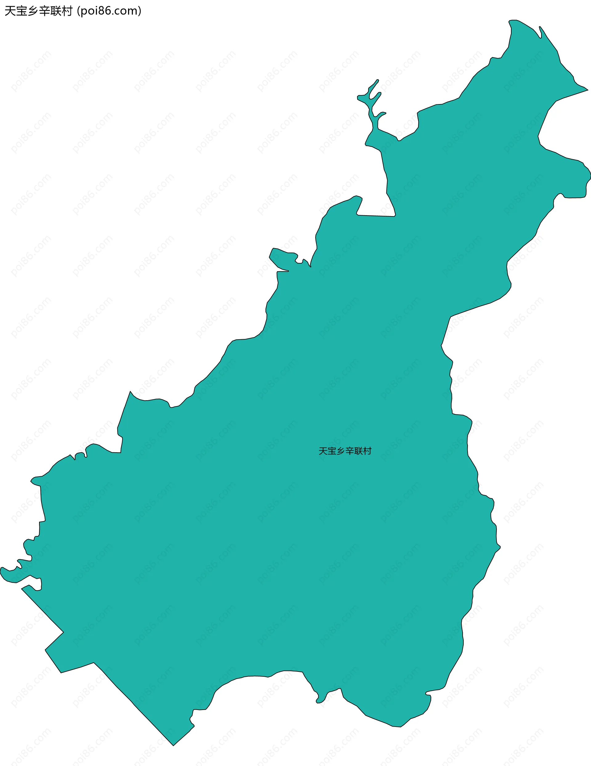 天宝乡辛联村边界地图