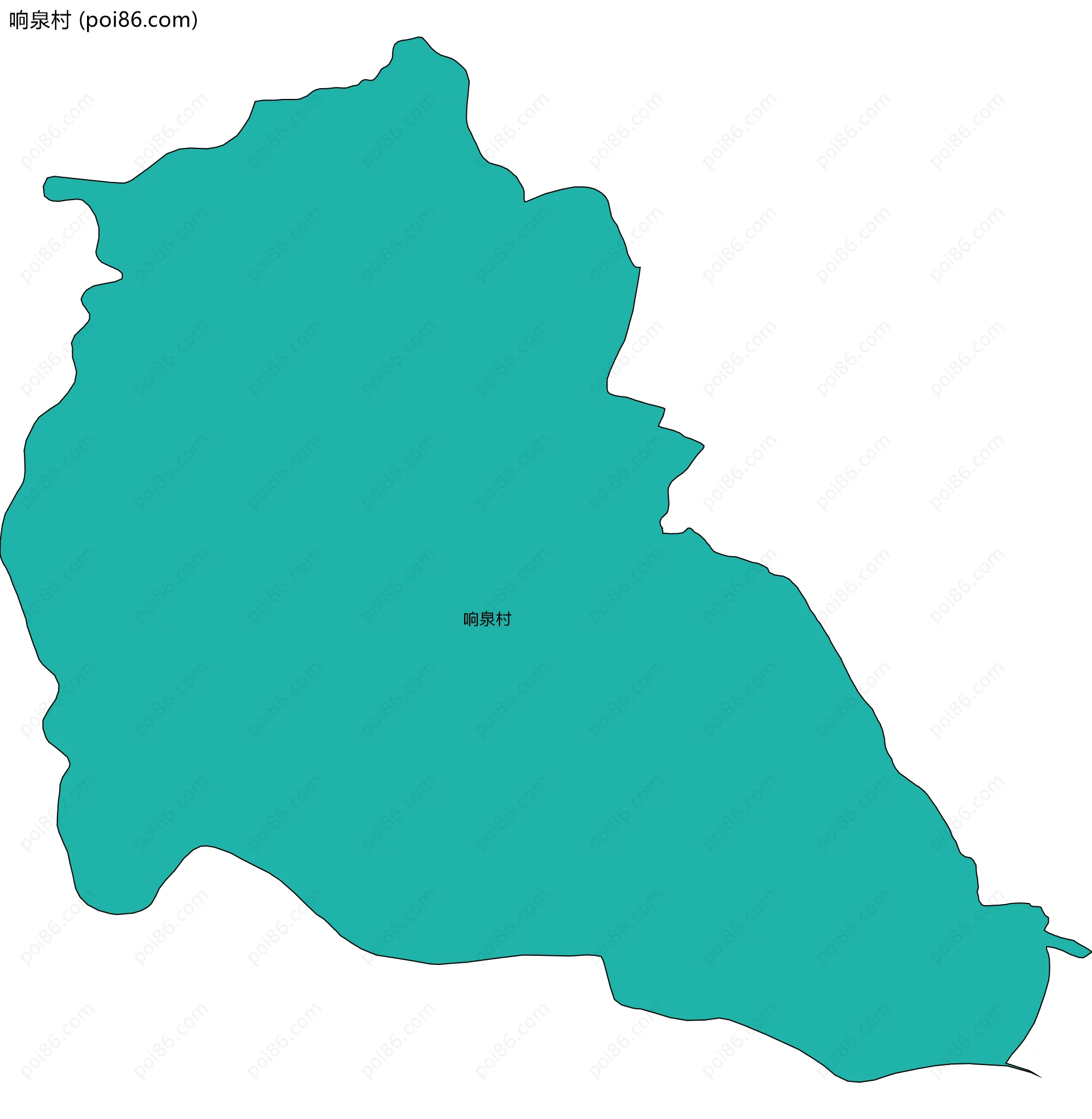 响泉村边界地图