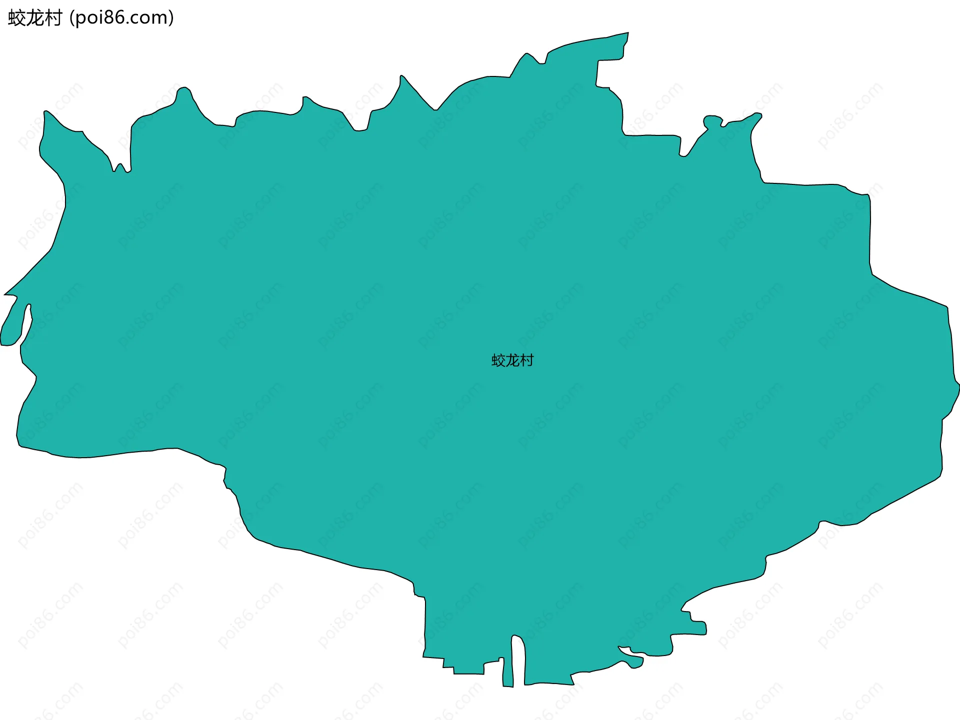 蛟龙村边界地图
