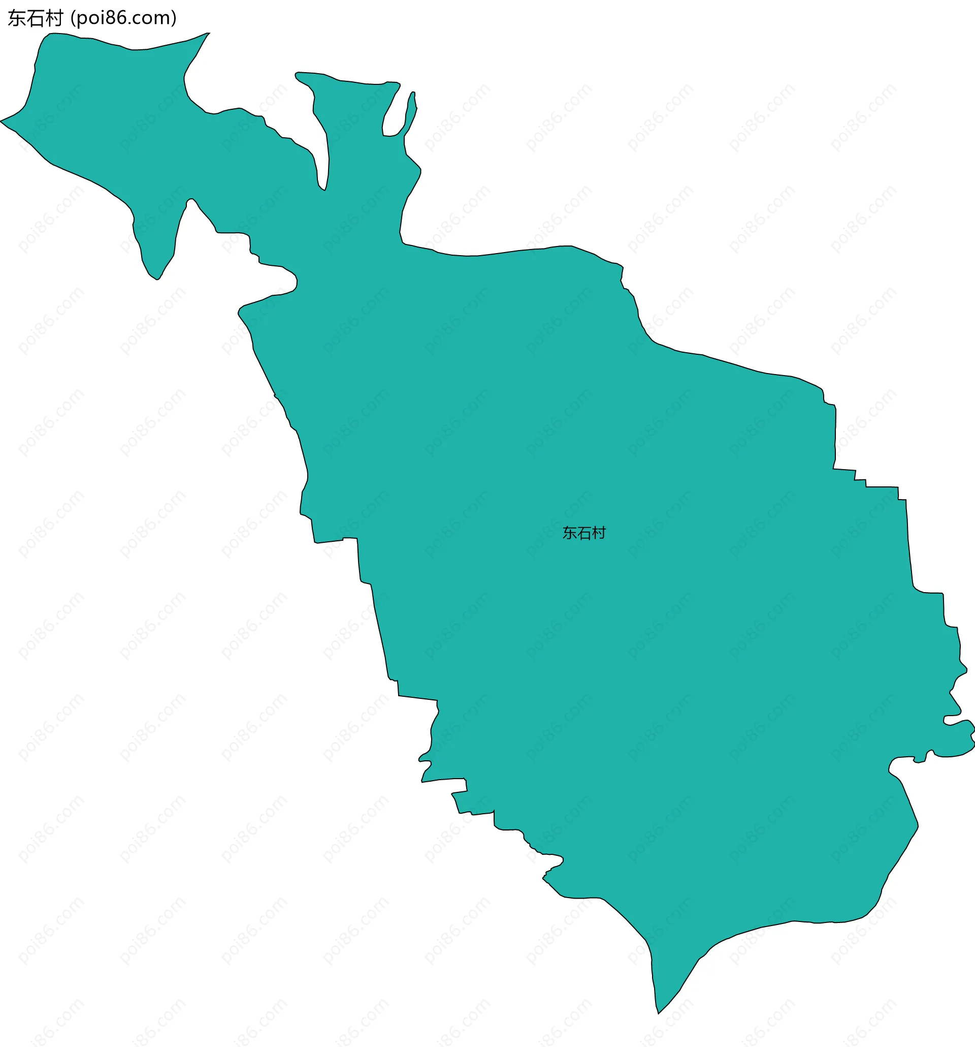 东石村边界地图