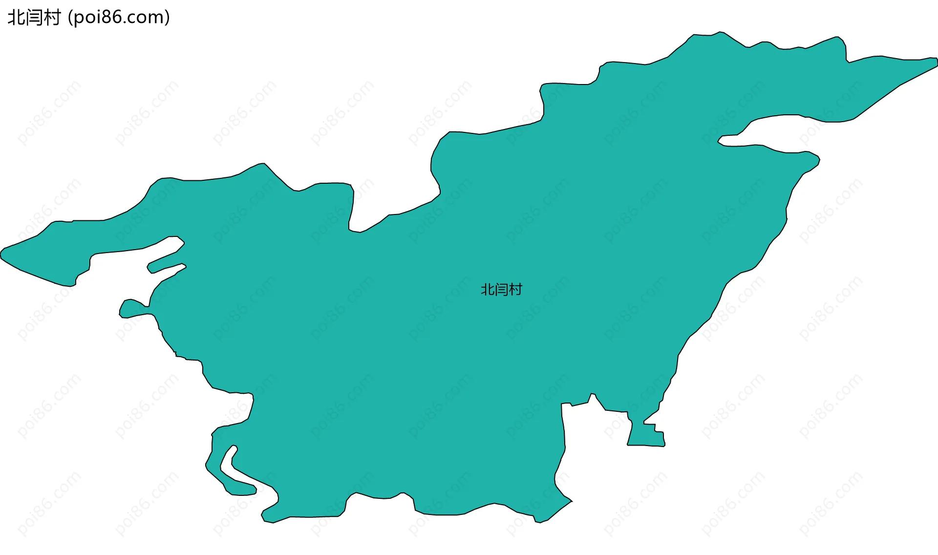 北闫村边界地图