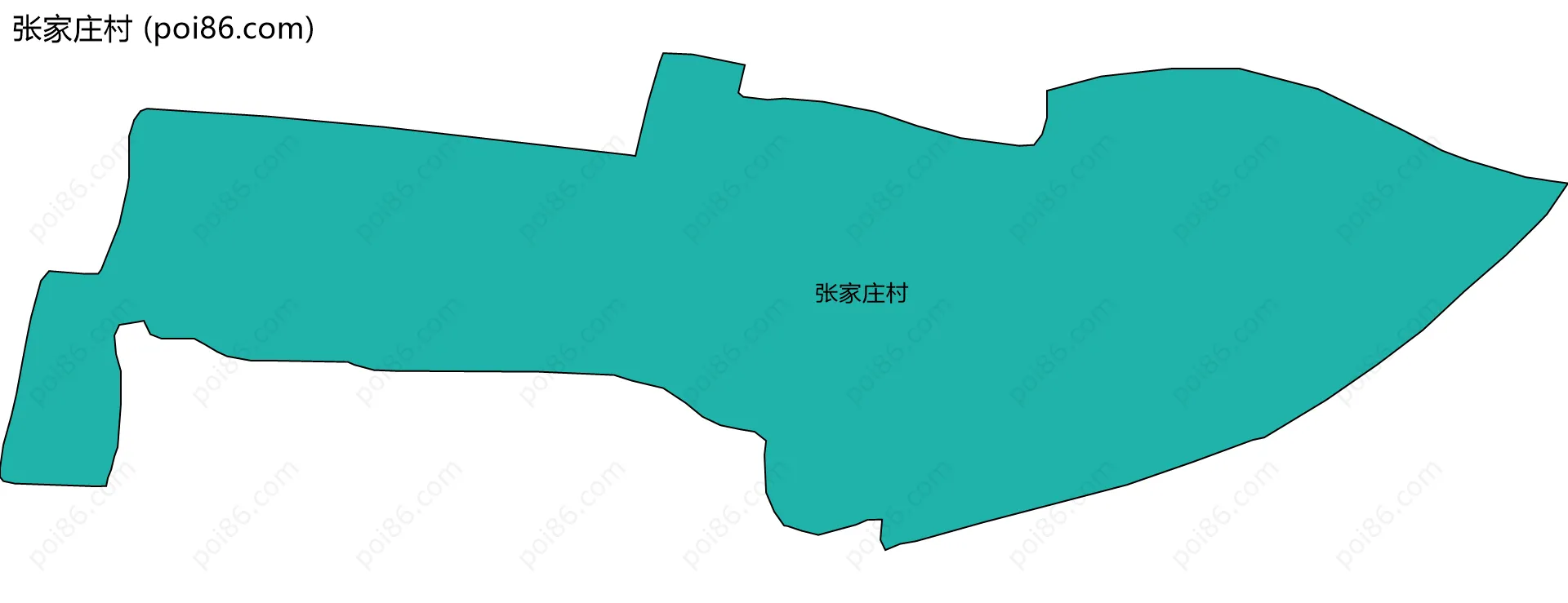 张家庄村边界地图
