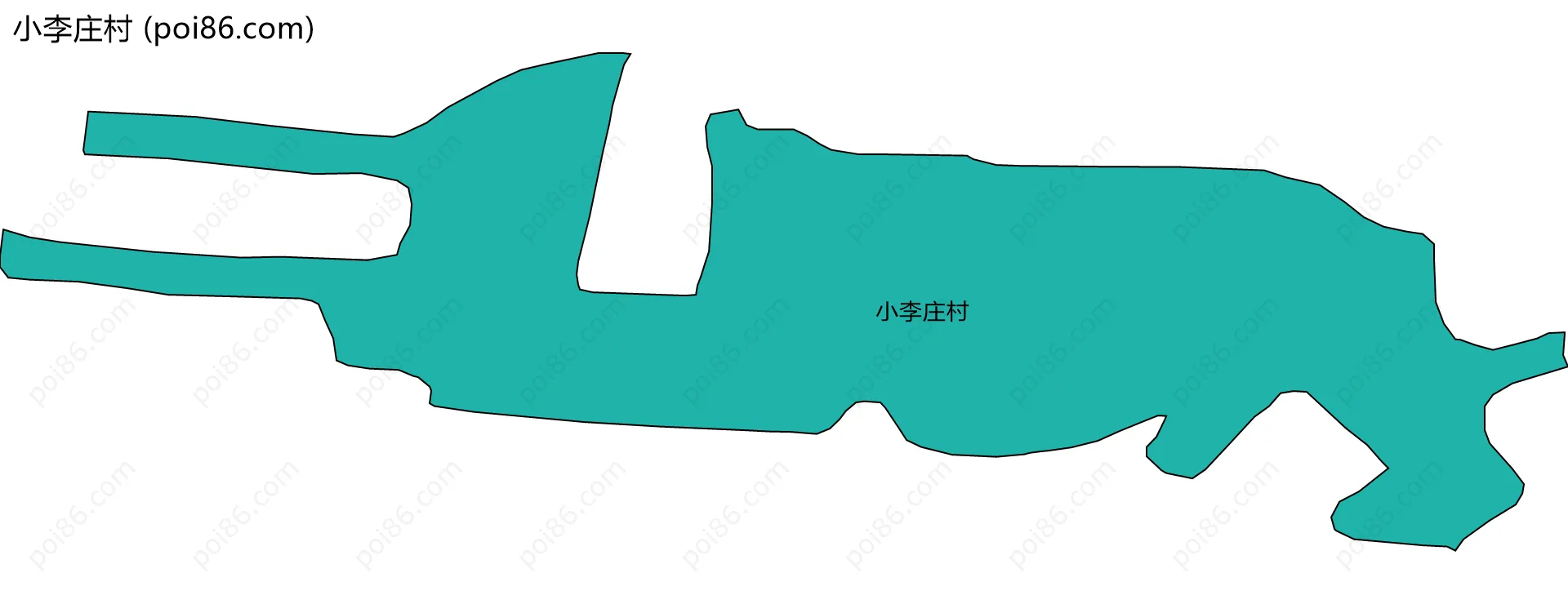 小李庄村边界地图