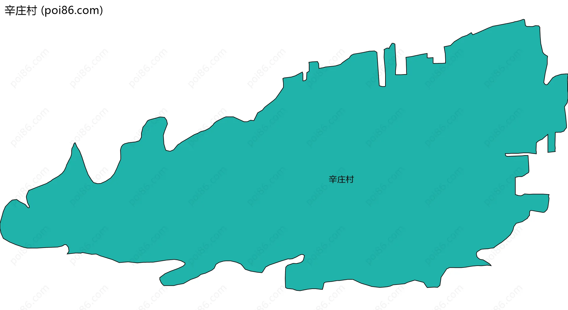辛庄村边界地图