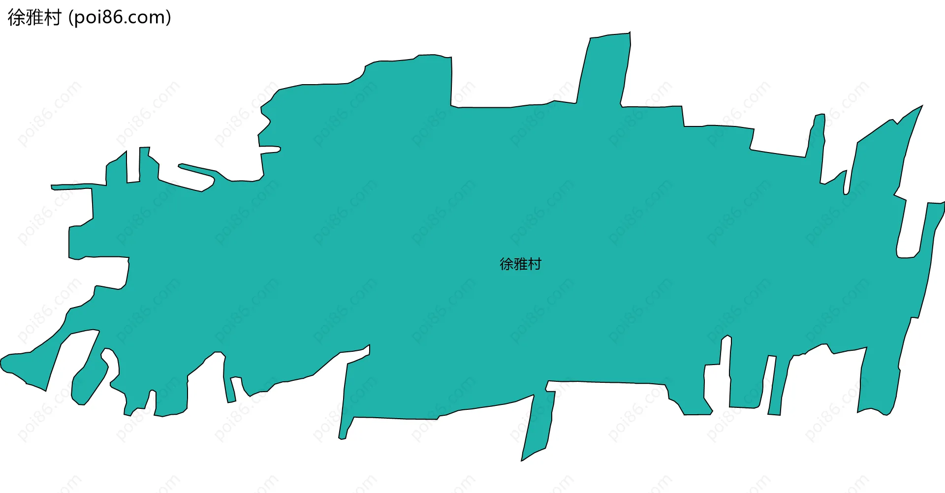 徐雅村边界地图
