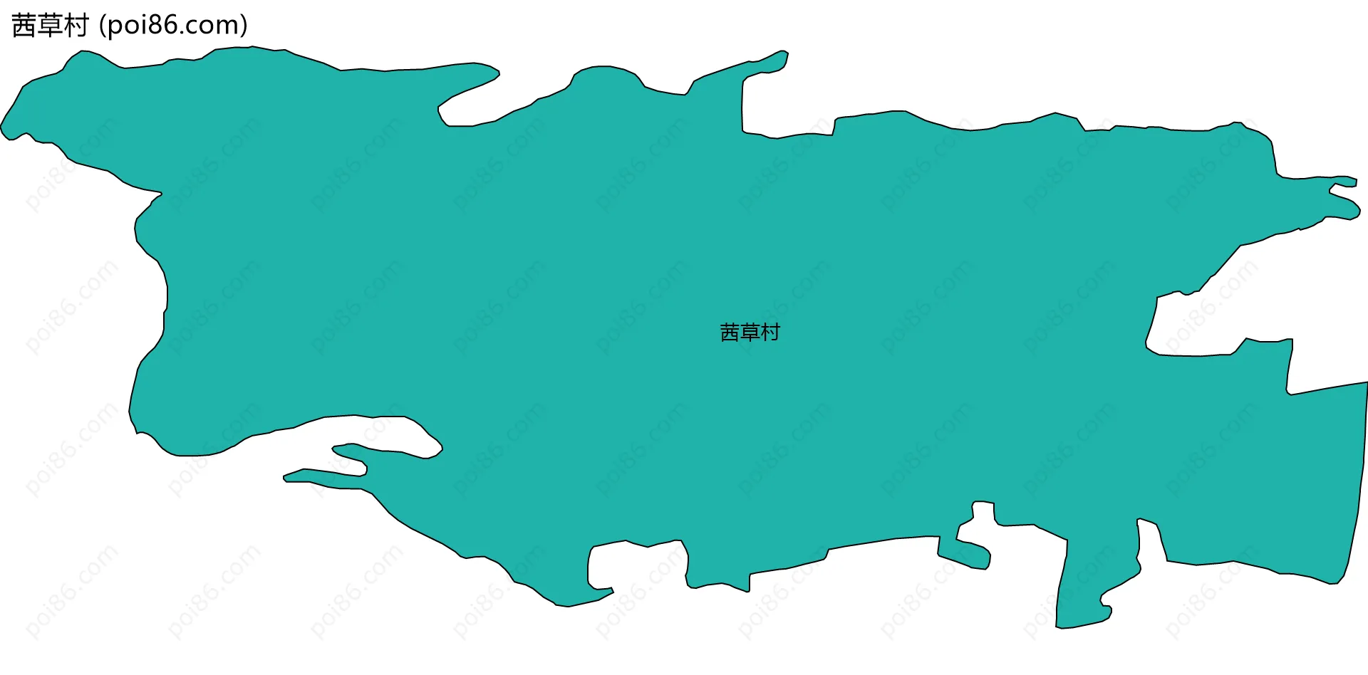 茜草村边界地图