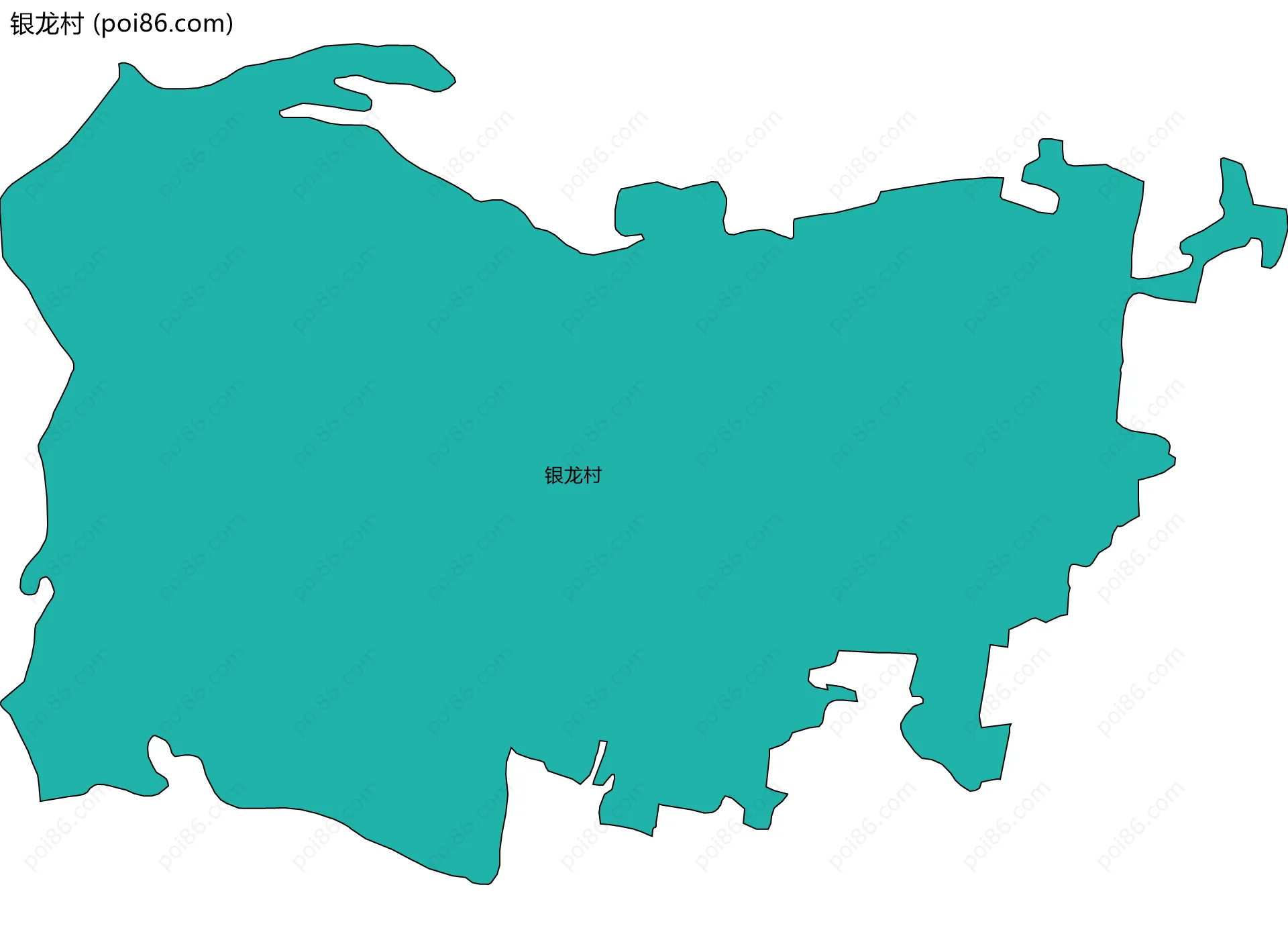 银龙村边界地图