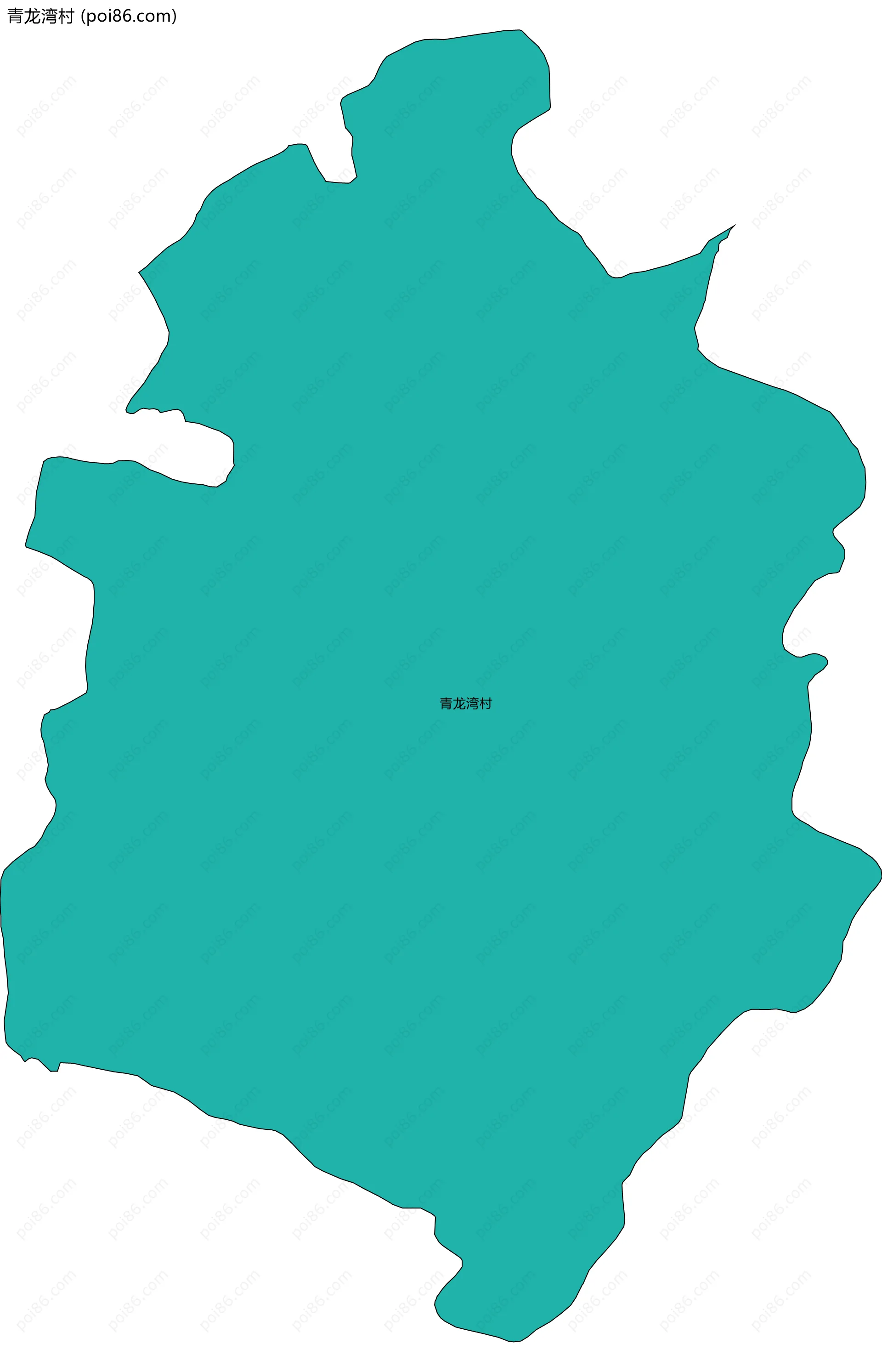 青龙湾村边界地图