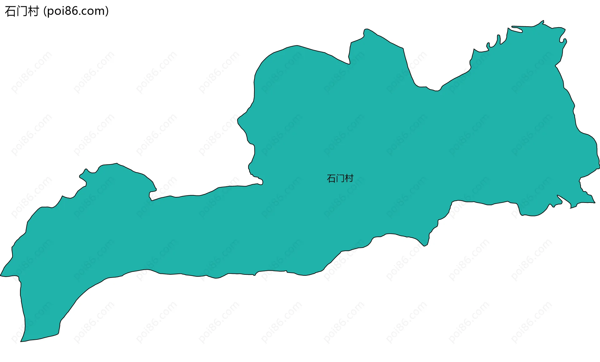 石门村边界地图