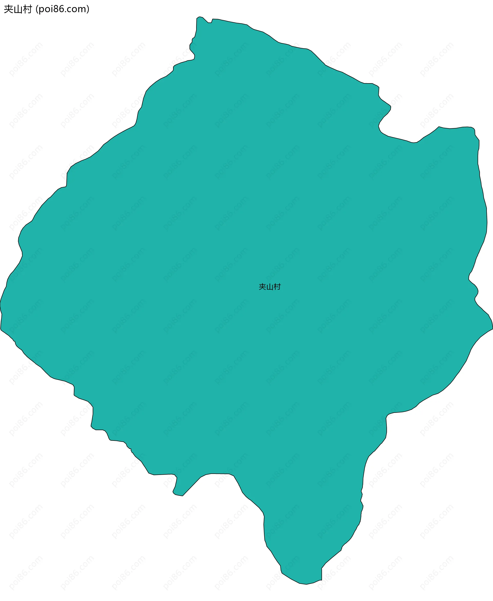 夹山村边界地图