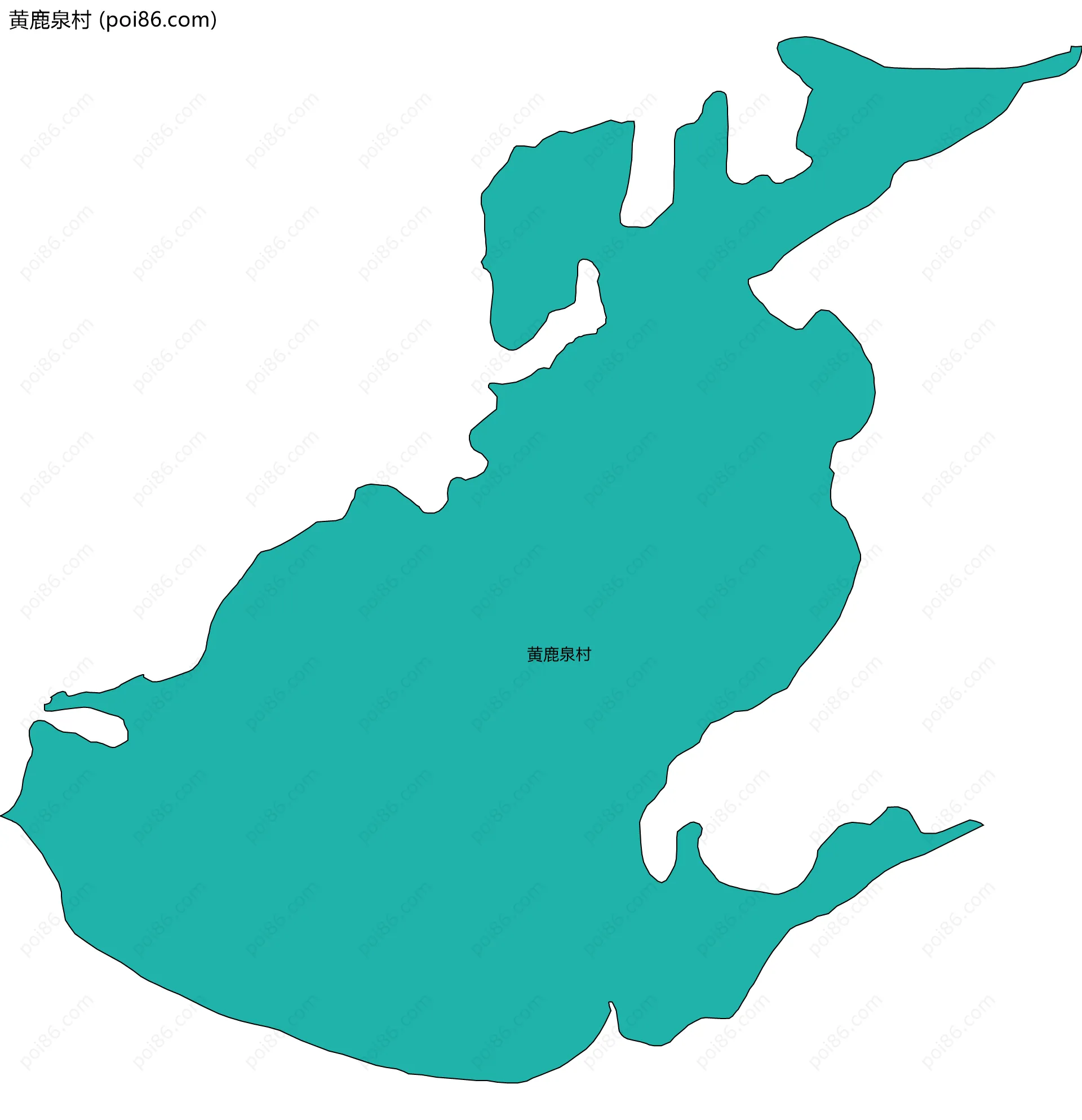 黄鹿泉村边界地图