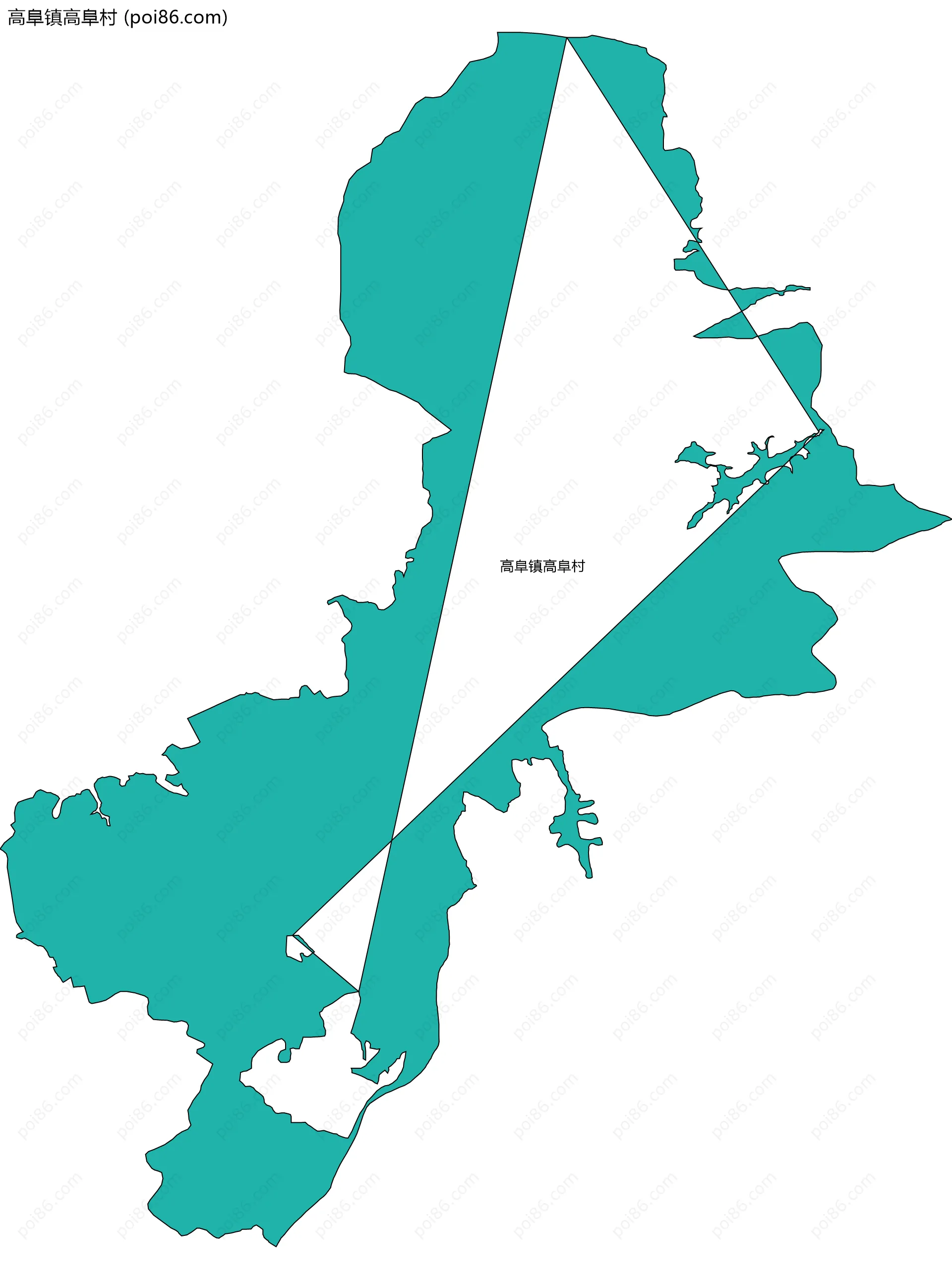 高阜镇高阜村边界地图