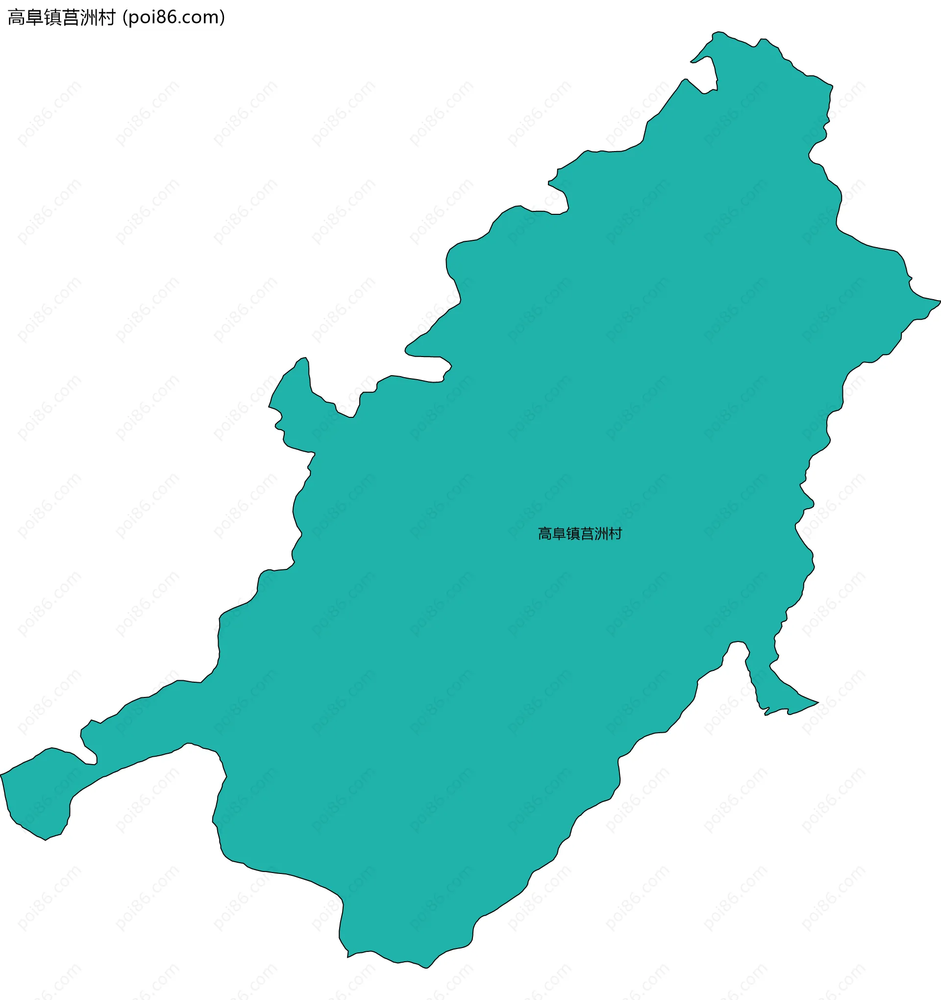 高阜镇莒洲村边界地图