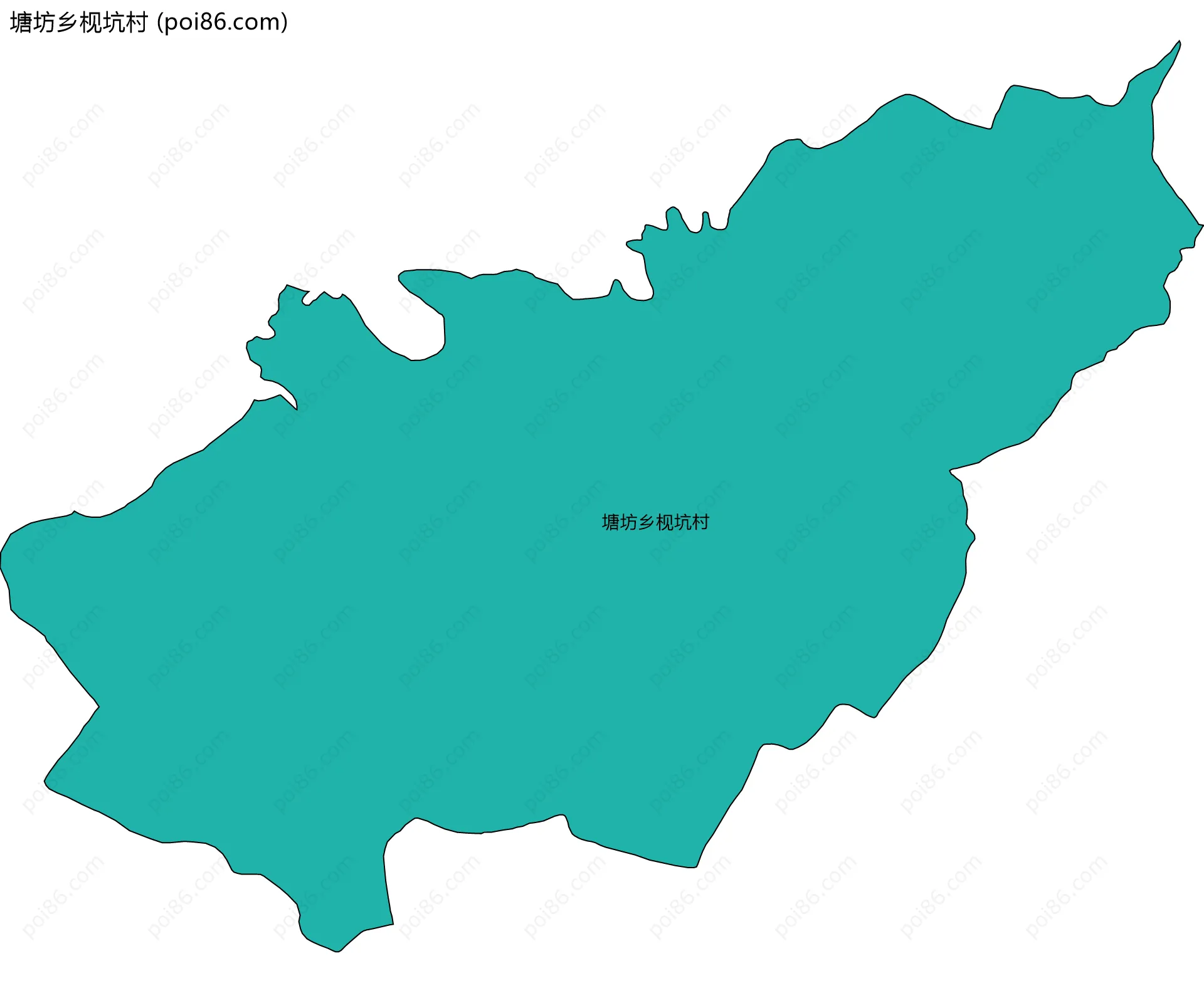塘坊乡枧坑村边界地图
