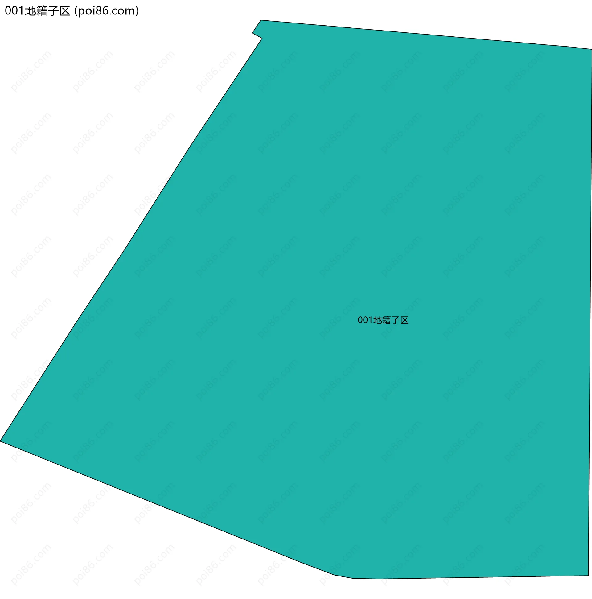 001地籍子区边界地图