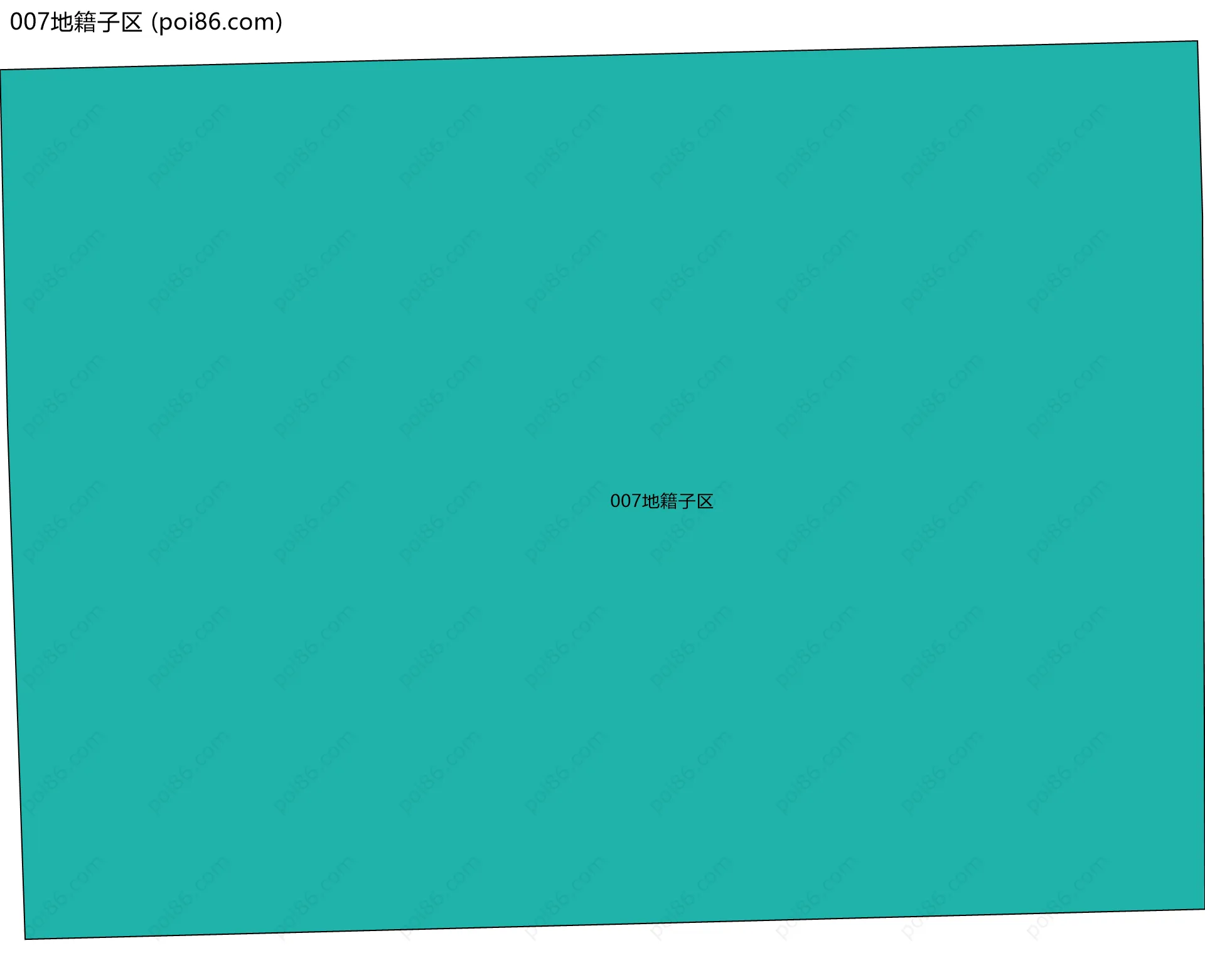 007地籍子区边界地图