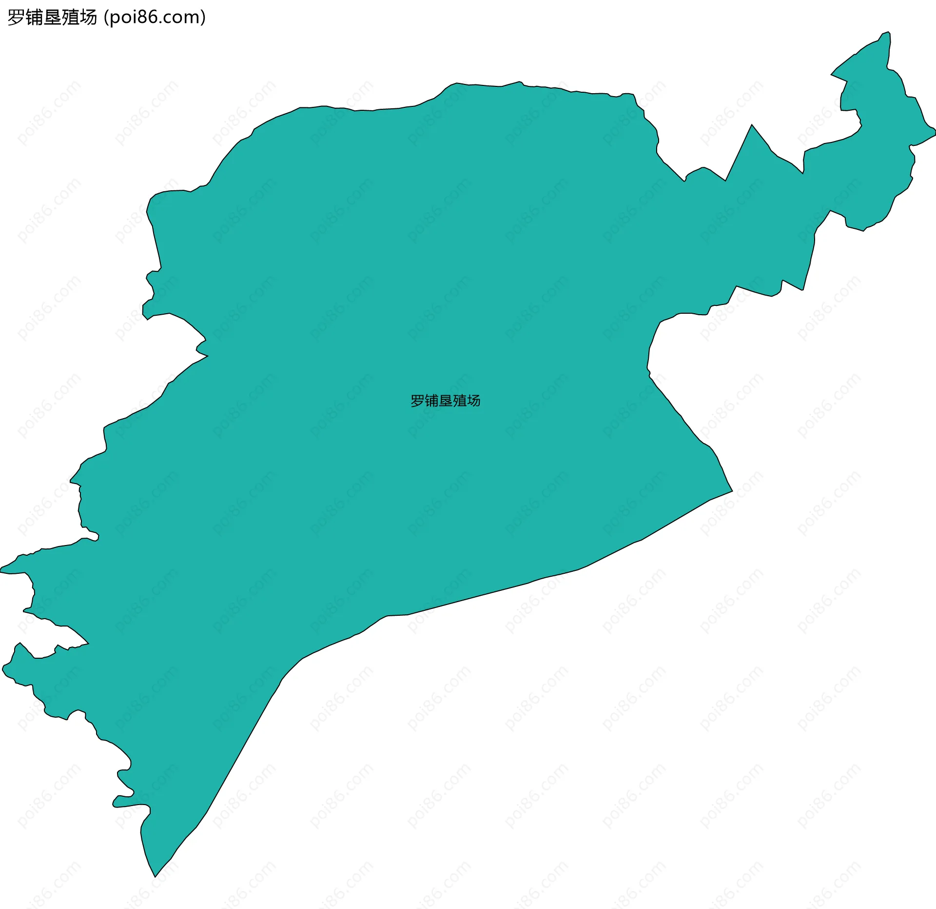 罗铺垦殖场边界地图