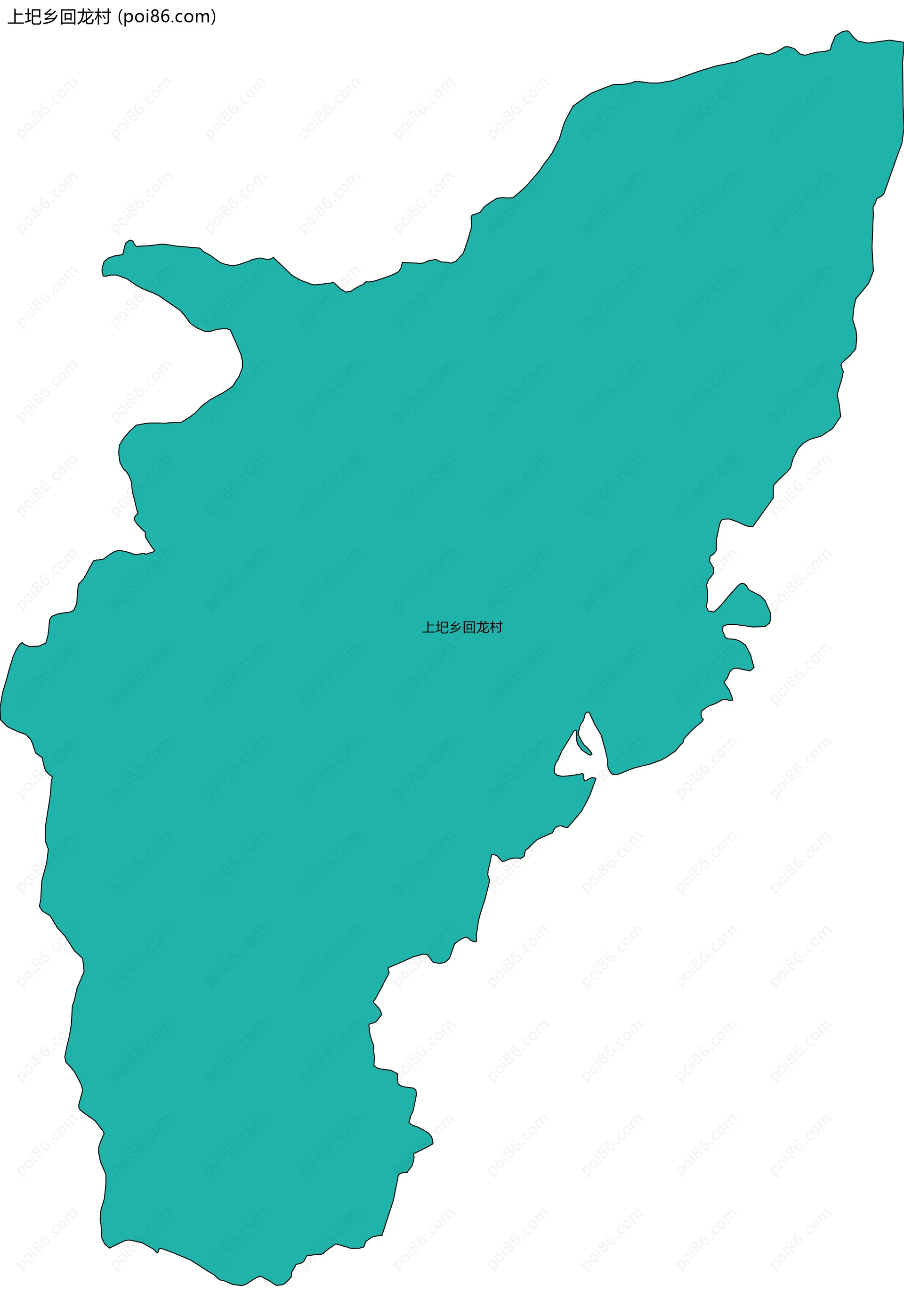 上圯乡回龙村边界地图