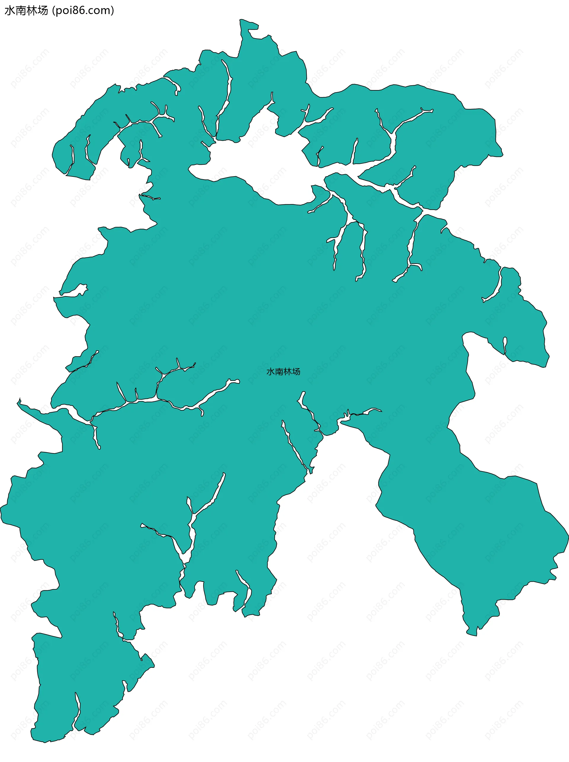 水南林场边界地图