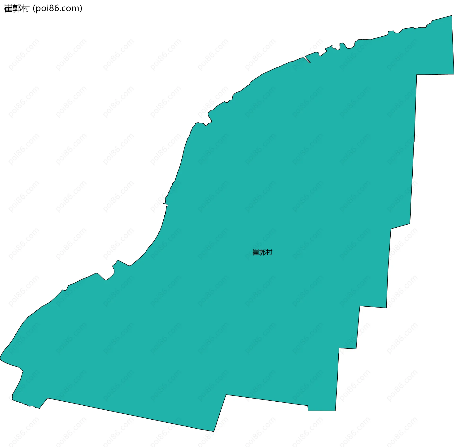 崔郭村边界地图