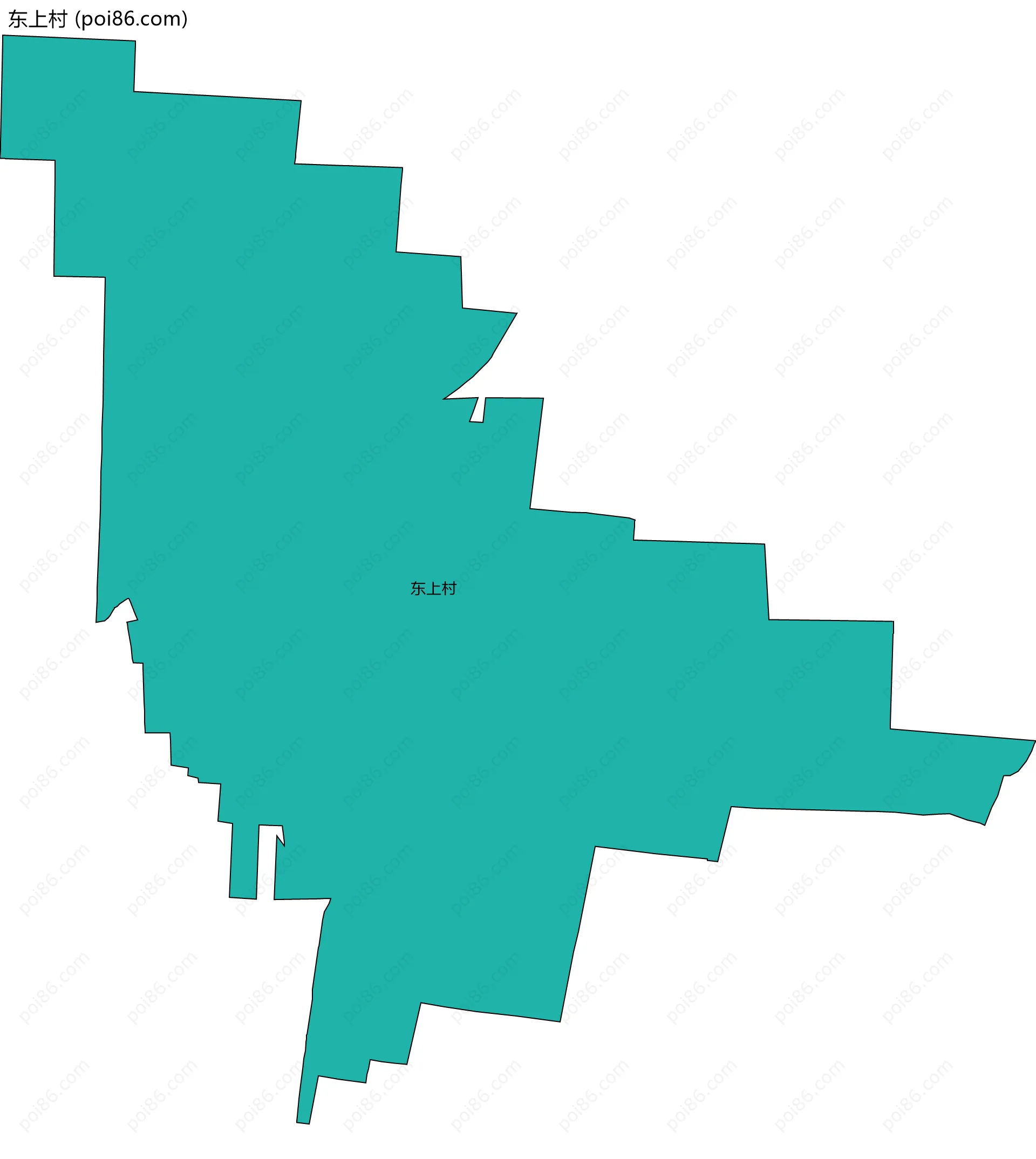 东上村边界地图