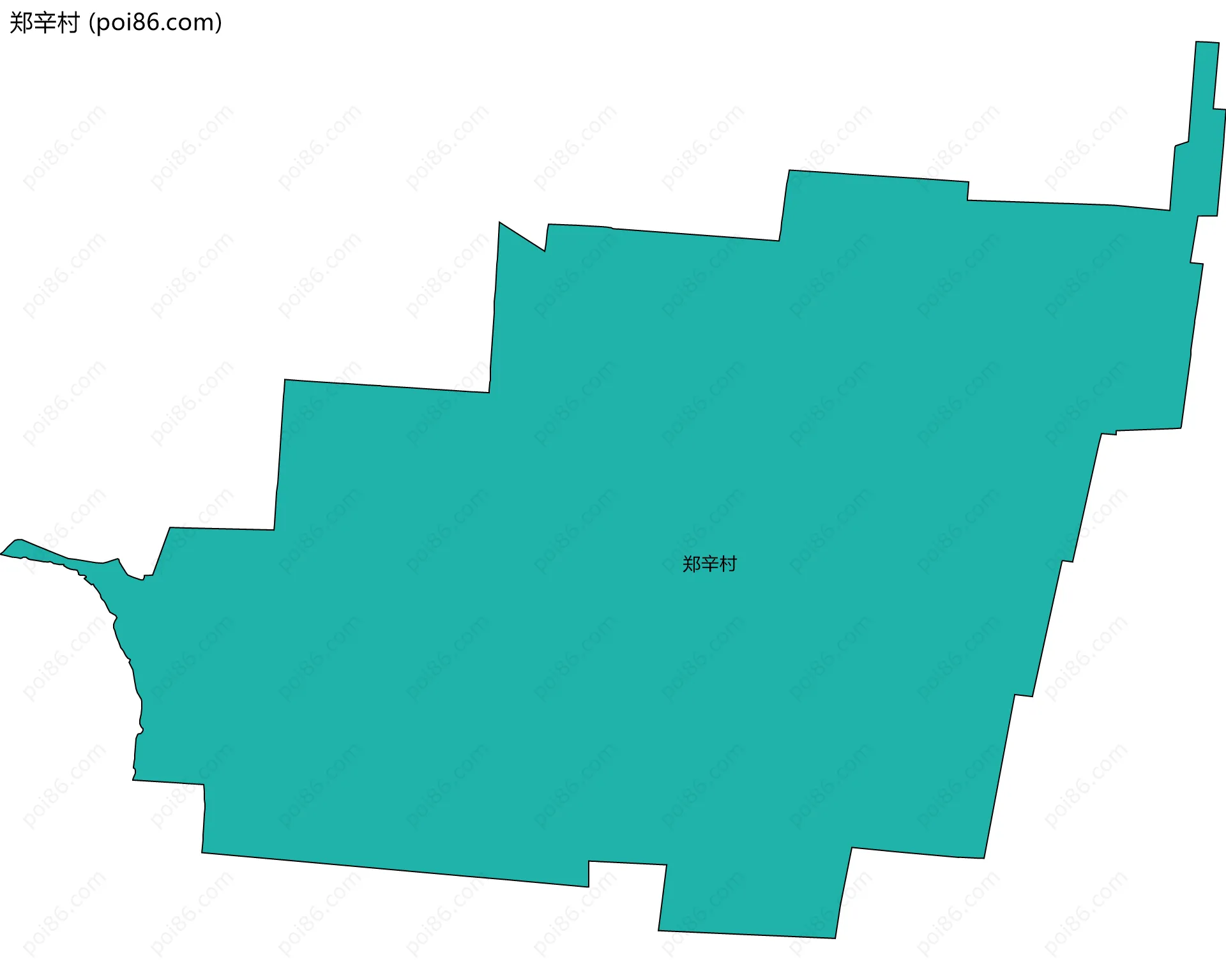 郑辛村边界地图