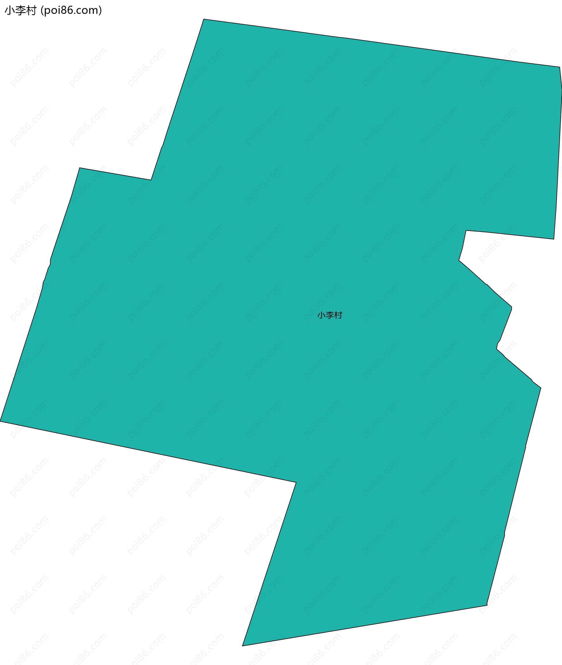 小李村边界地图