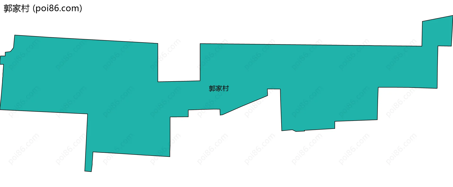 郭家村边界地图