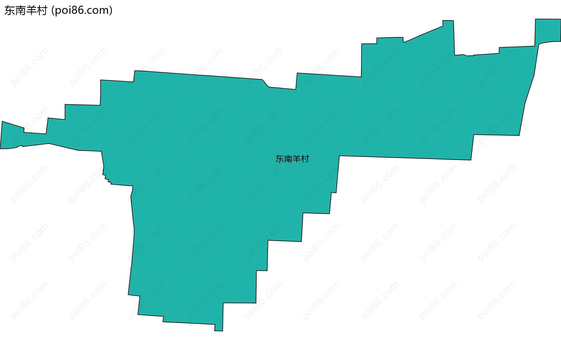 东南羊村边界地图