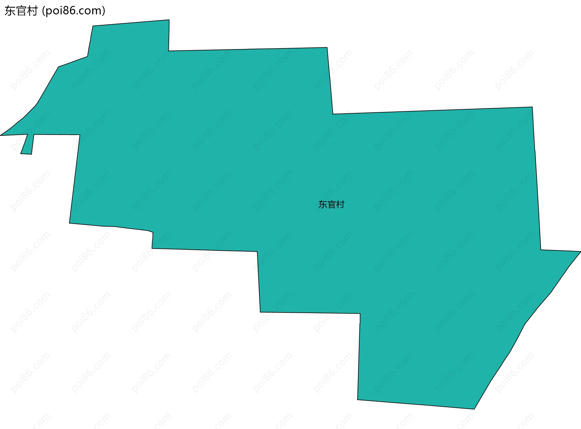 东官村边界地图