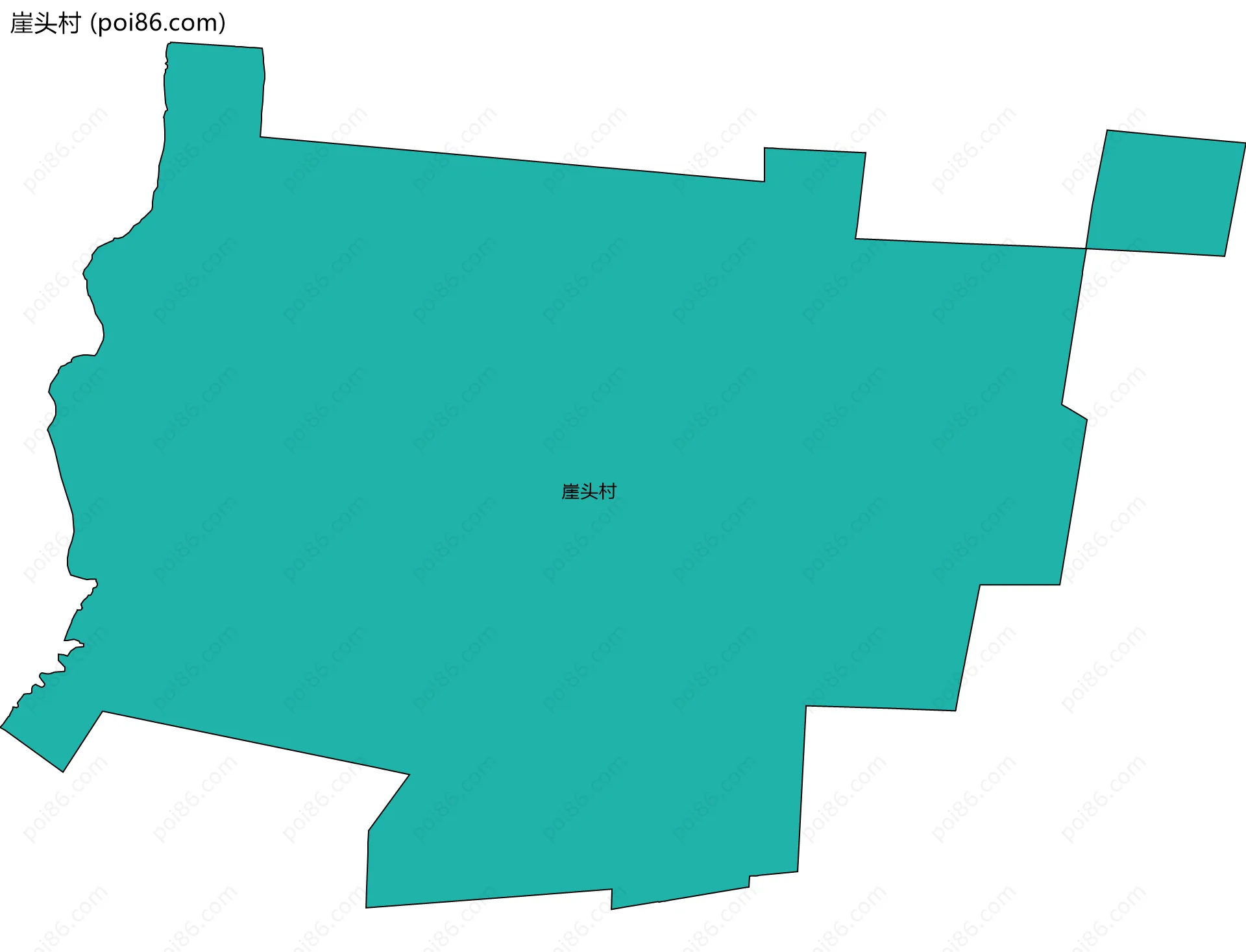 崖头村边界地图