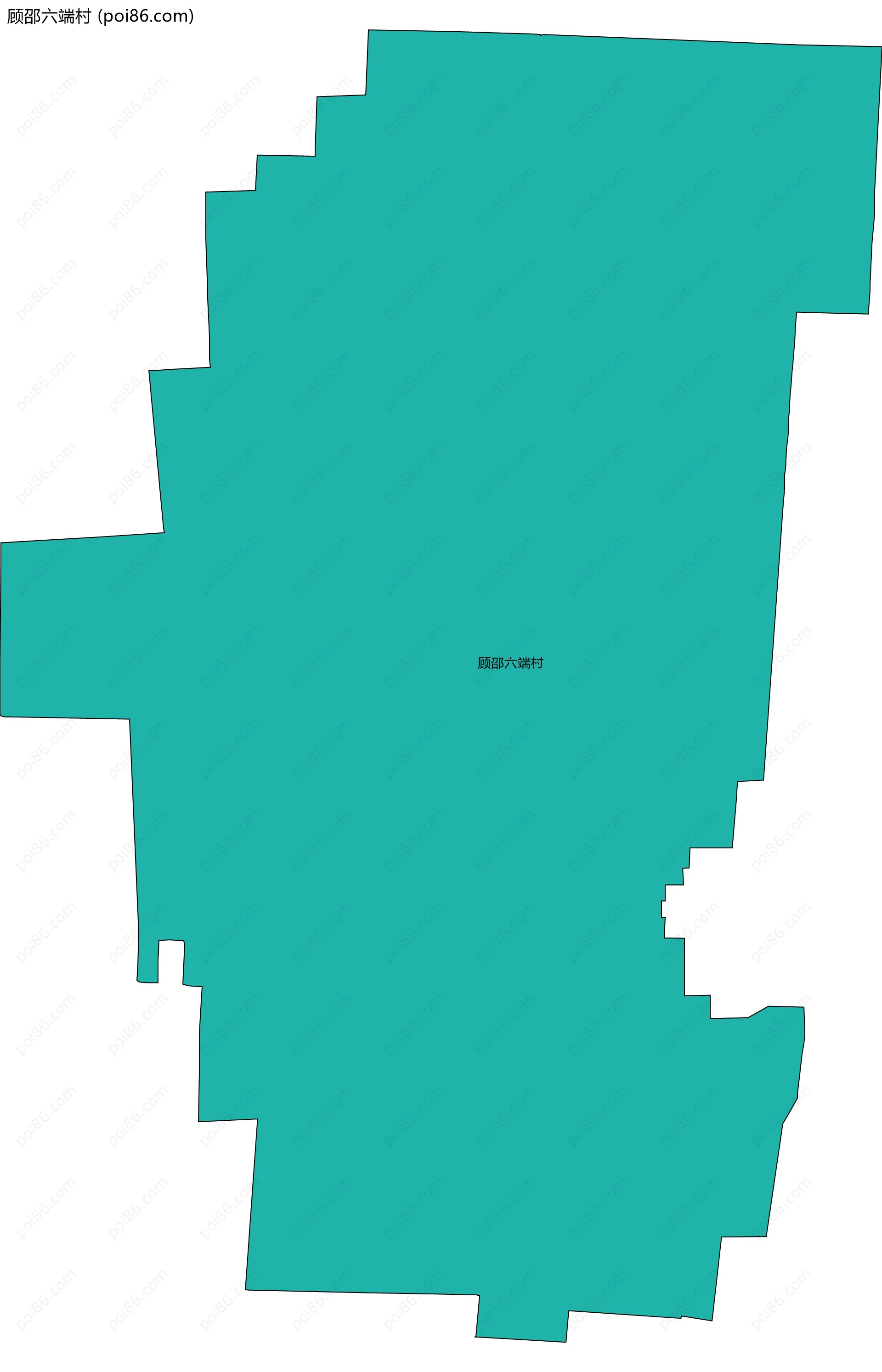 顾邵六端村边界地图
